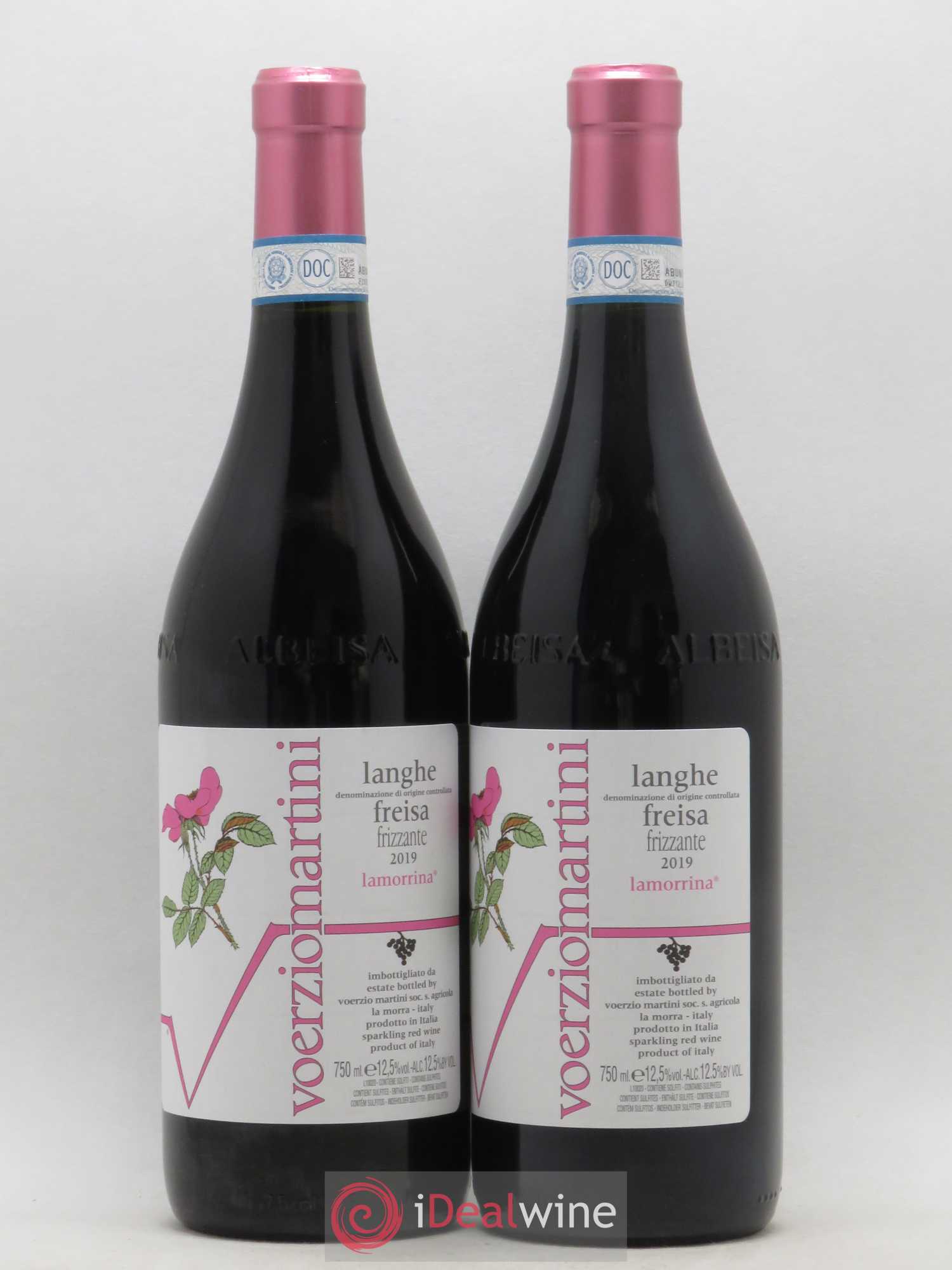 Langhe DOC Voerzio Martini Freisa Frizzante Lamorrina 2019 - Posten von 2 Flaschen - 0