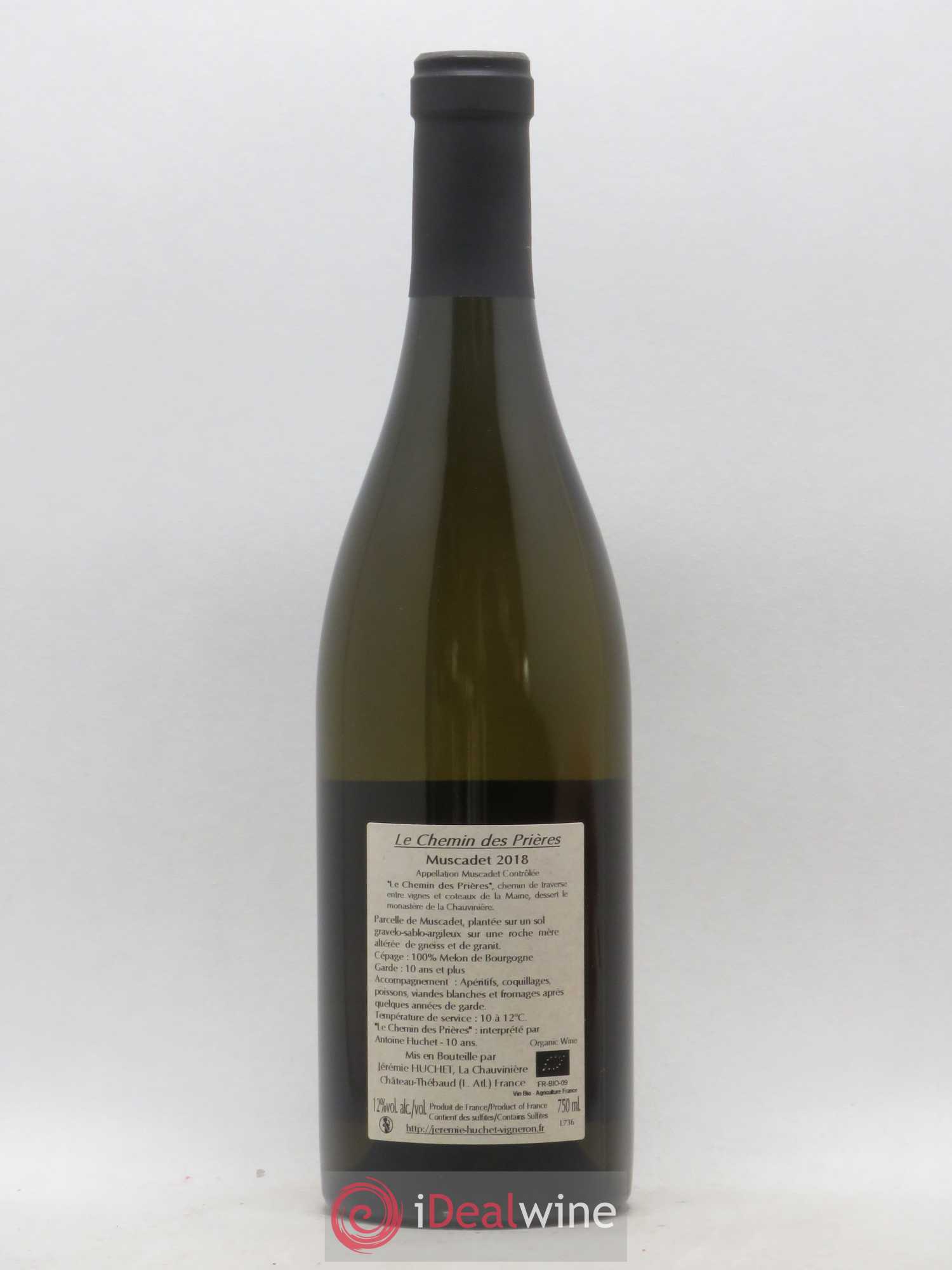 Muscadet Chemin des Prières Domaine de la Chauvinière Jérémie Huchet (sans prix de réserve) 2018 - Lot de 1 bouteille - 1