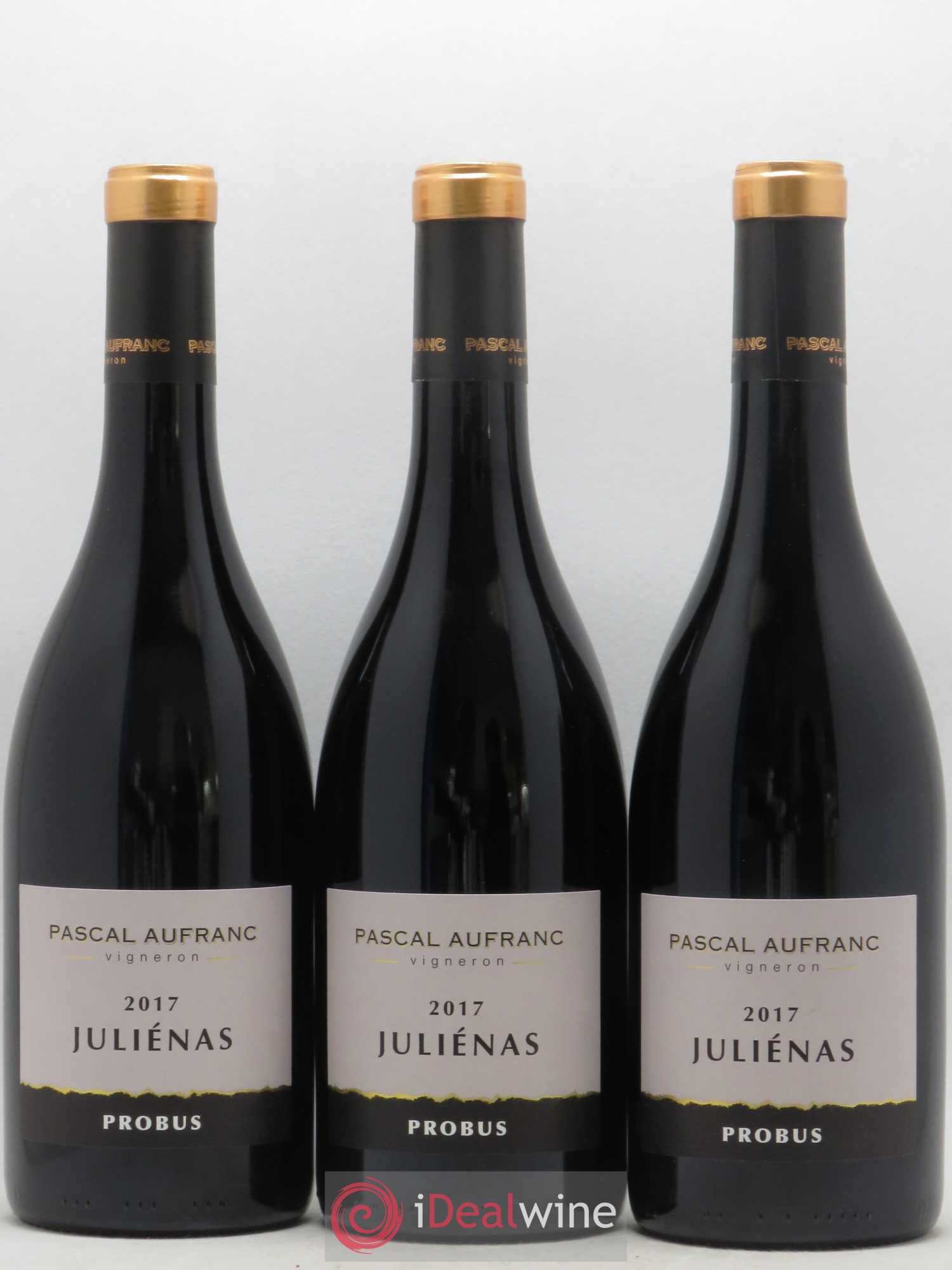 Juliénas Probus Pascal Aufranc (sans prix de réserve) 2017 - Lot de 3 bouteilles - 0