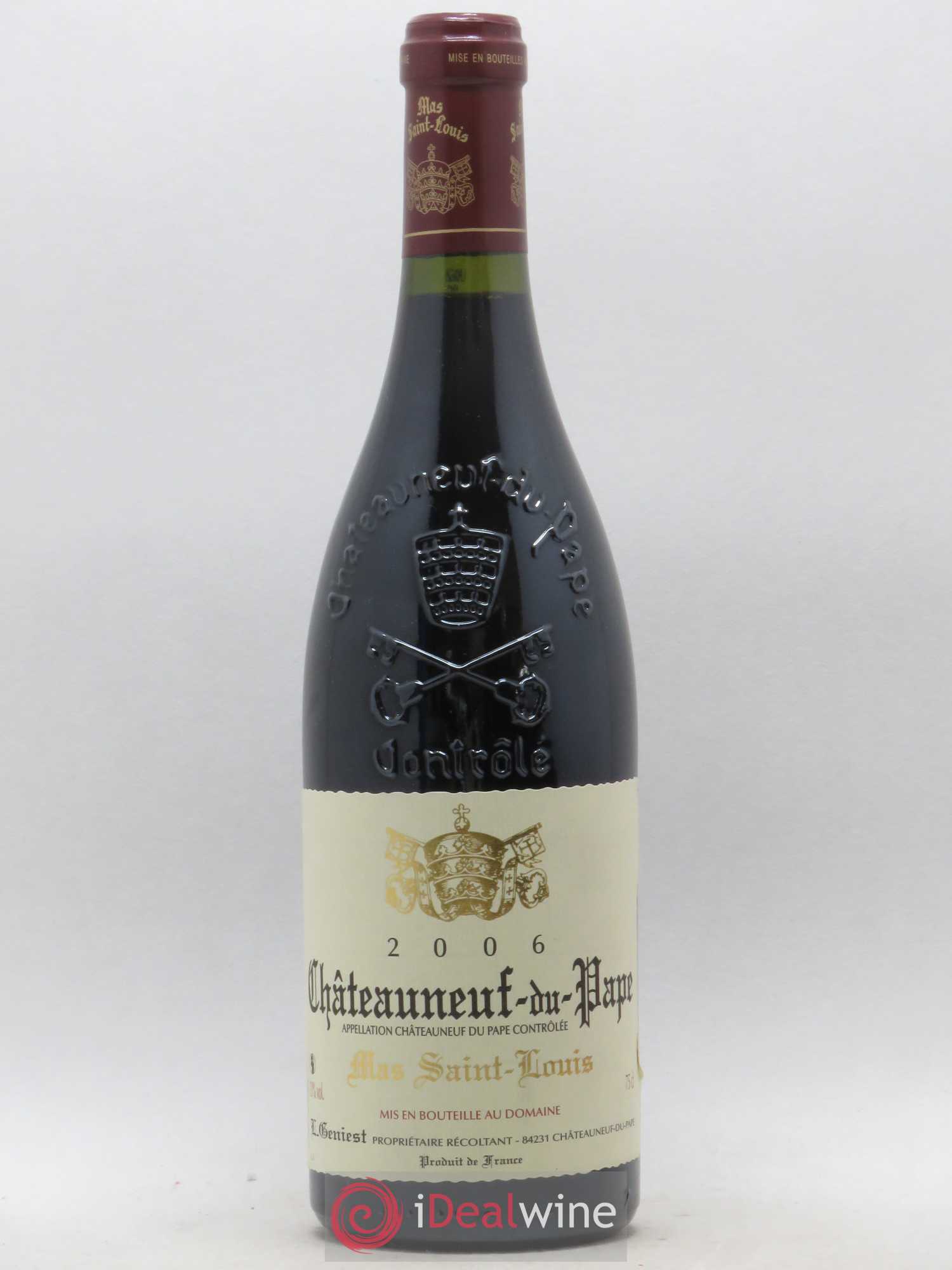 Châteauneuf-du-Pape Mas Saint Louis 2006 - Lot de 1 bouteille - 0