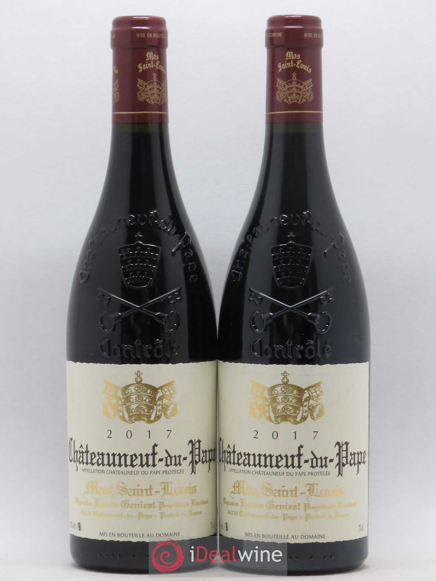Châteauneuf-du-Pape Mas Saint Louis 2017 - Lot de 2 bouteilles - 0