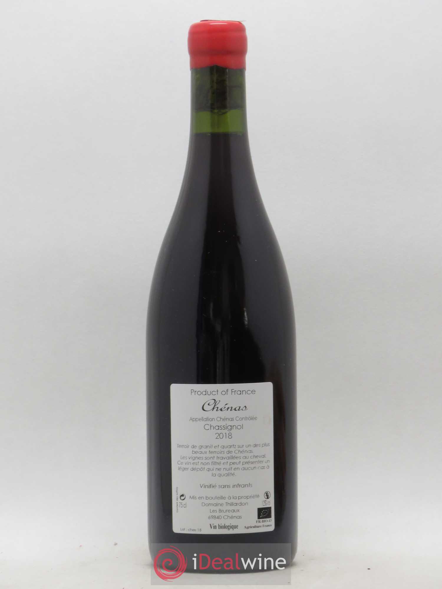 Chénas Chassignol Domaine Thillardon 2018 - Lot de 1 bouteille - 1