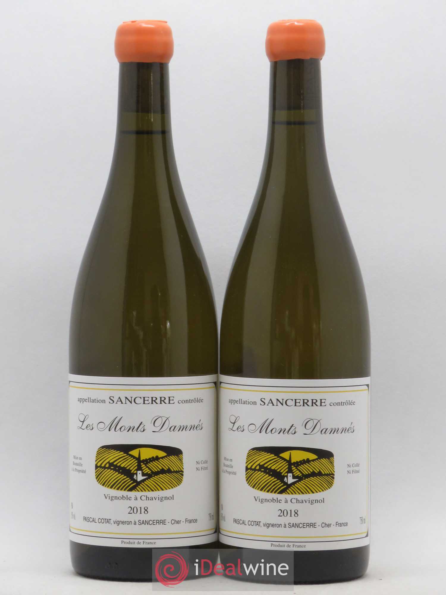 Sancerre Les Monts Damnés Pascal Cotat 2018 - Lot de 2 bouteilles - 0