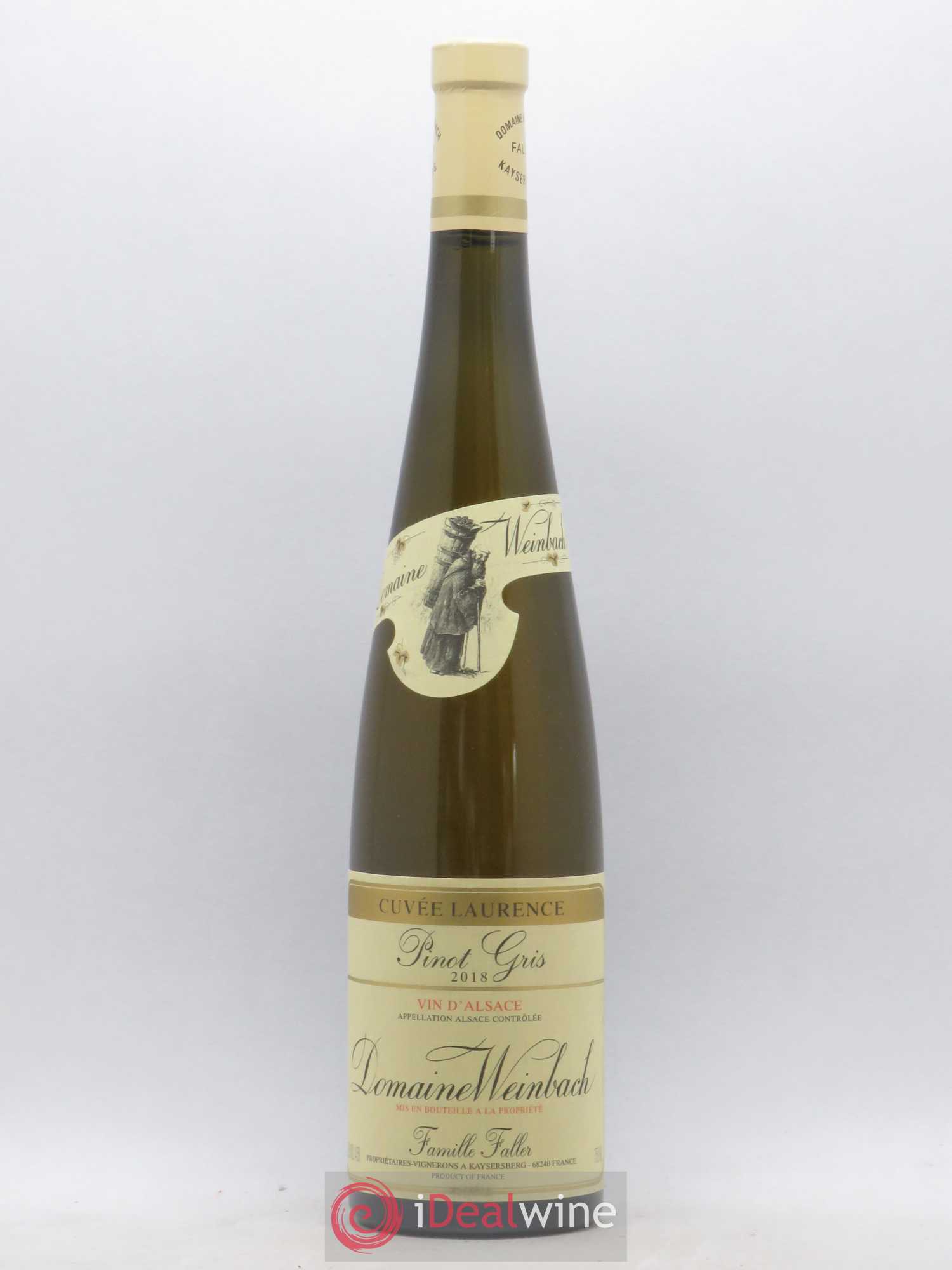 Alsace Pinot Gris (Tokay) Cuvée Laurence Weinbach (Domaine) 2018 - Lot de 1 bouteille - 0