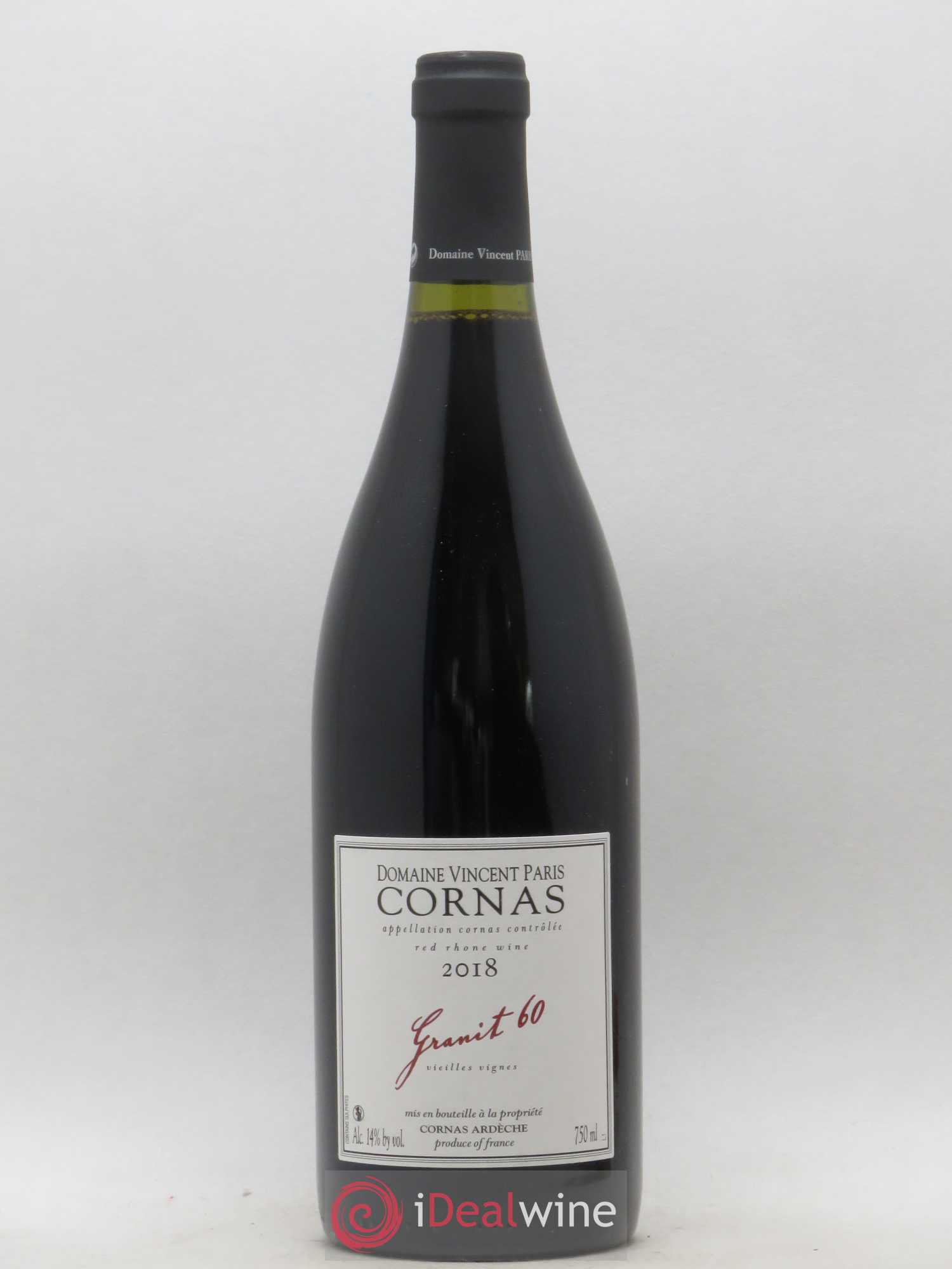 Cornas Granit 60 Vieilles Vignes Vincent Paris 2018 - Lot de 1 bouteille - 0