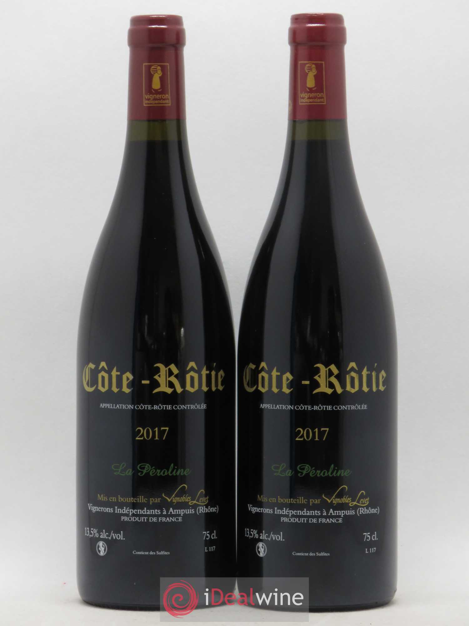 Côte-Rôtie La Péroline Vignobles Levet 2017 - Lot de 2 bouteilles - 1