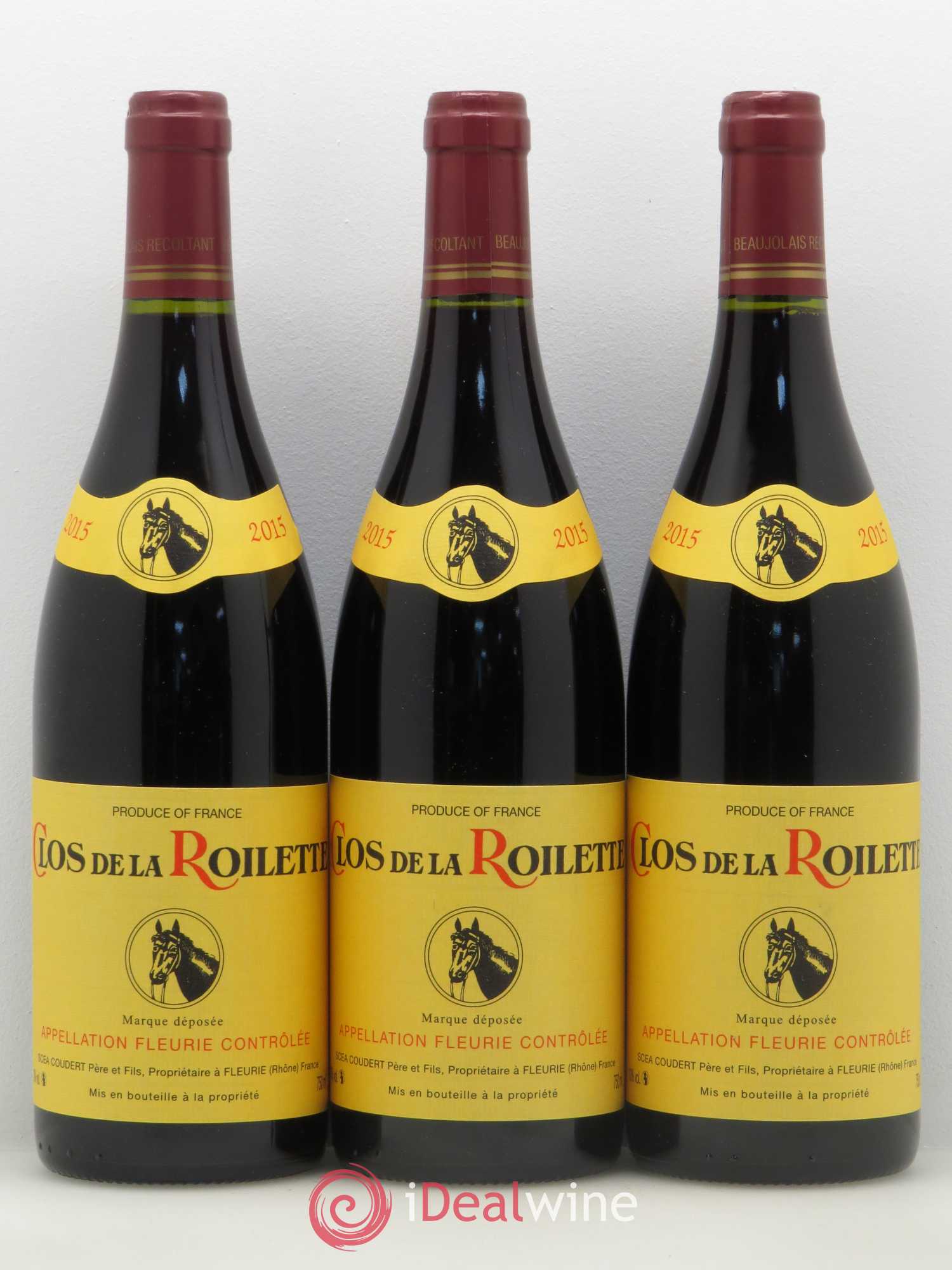 Fleurie Clos de la Roilette 2015 - Posten von 3 Flaschen - 0
