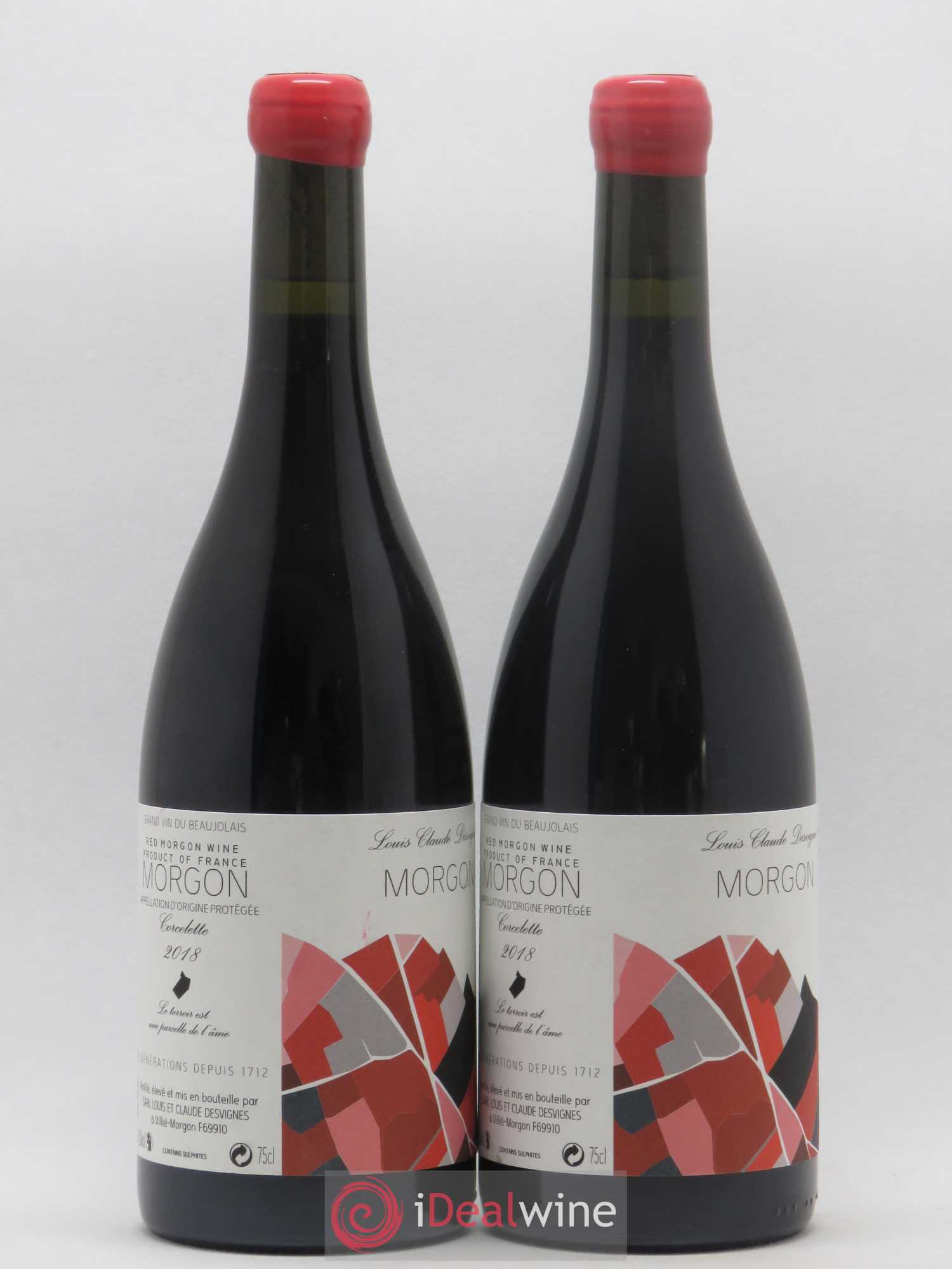Morgon Corcelette Louis-Claude Desvignes (sans prix de réserve) 2018 - Lot de 2 bouteilles - 0