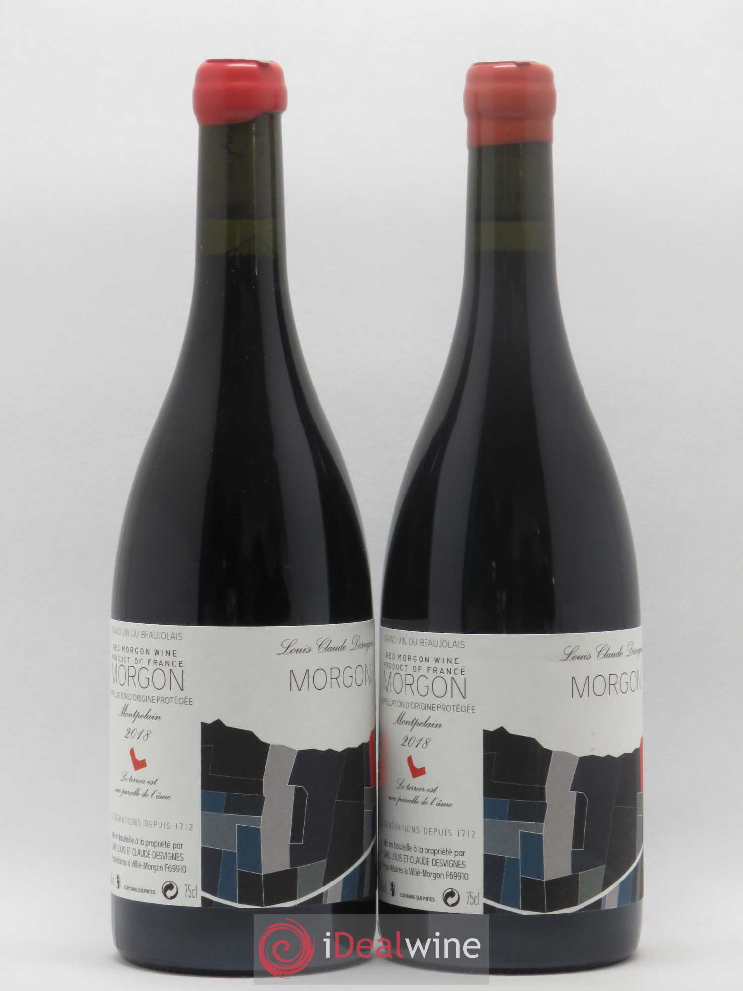 Morgon Montpelain Louis-Claude Desvignes (sans prix de réserve) 2018 - Lot de 2 bouteilles - 0