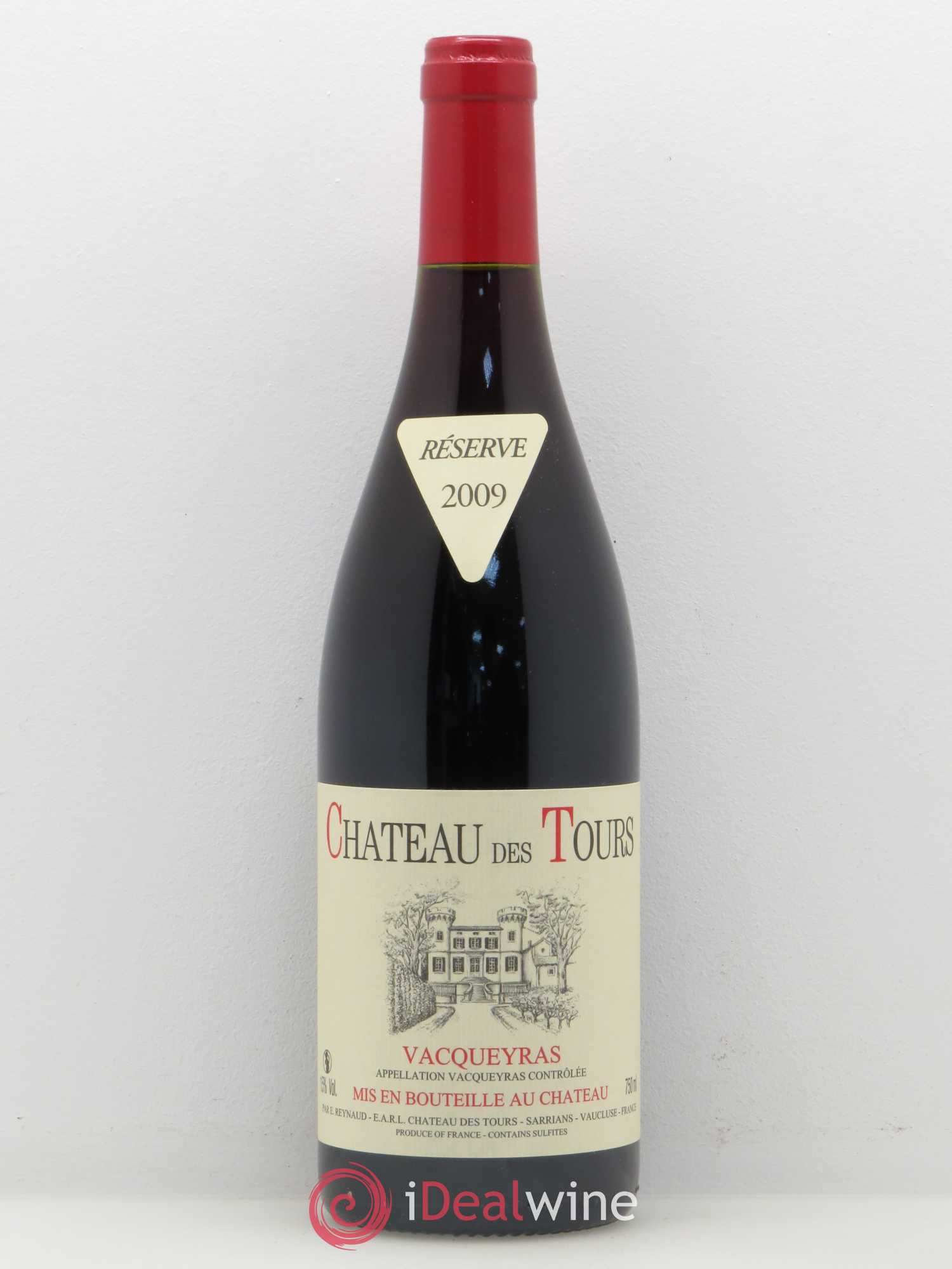 Vacqueyras Château des Tours Emmanuel Reynaud 2009 - Lot de 1 bouteille - 0