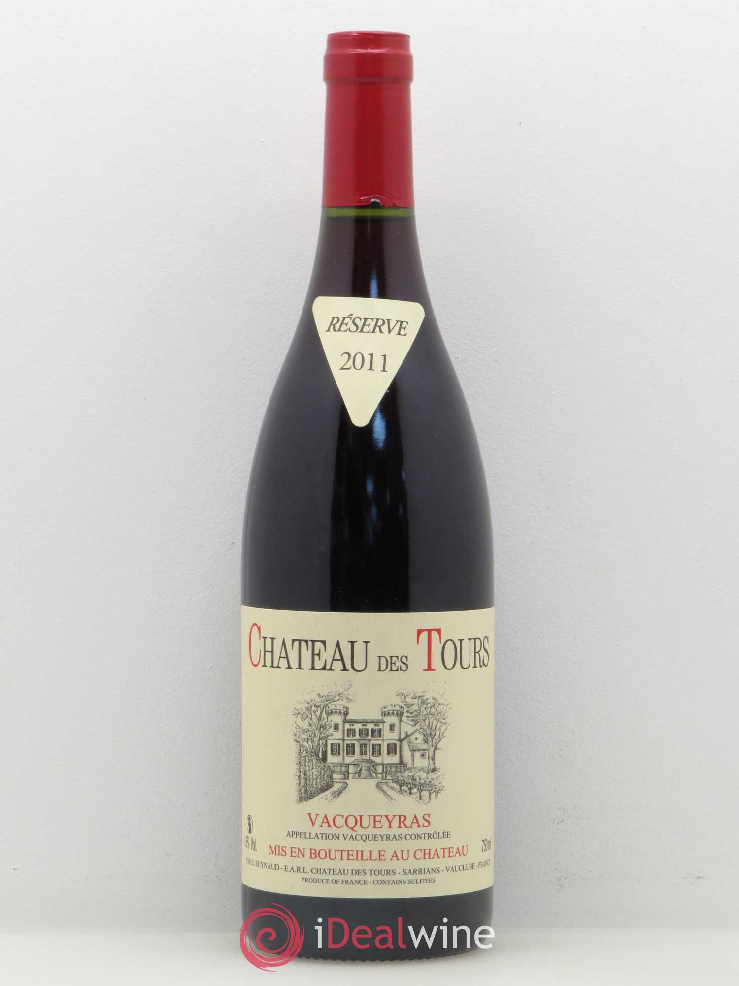 Vacqueyras Château des Tours Emmanuel Reynaud 2011 - Lot de 1 bouteille - 0