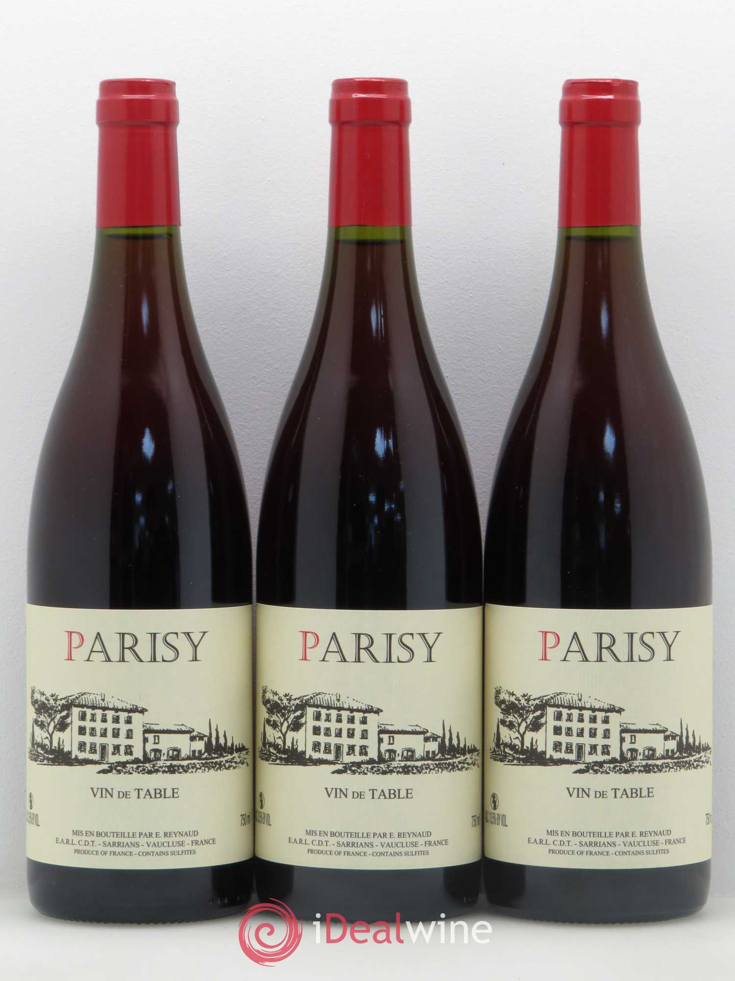 Vin de Table Parisy Emmanuel Reynaud - Lot de 3 bouteilles - 0