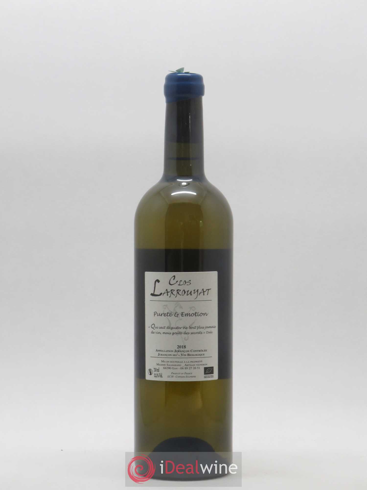 Jurançon Comète Clos Larrouyat (sans prix de réserve) 2018 - Posten von 1 Flasche - 1