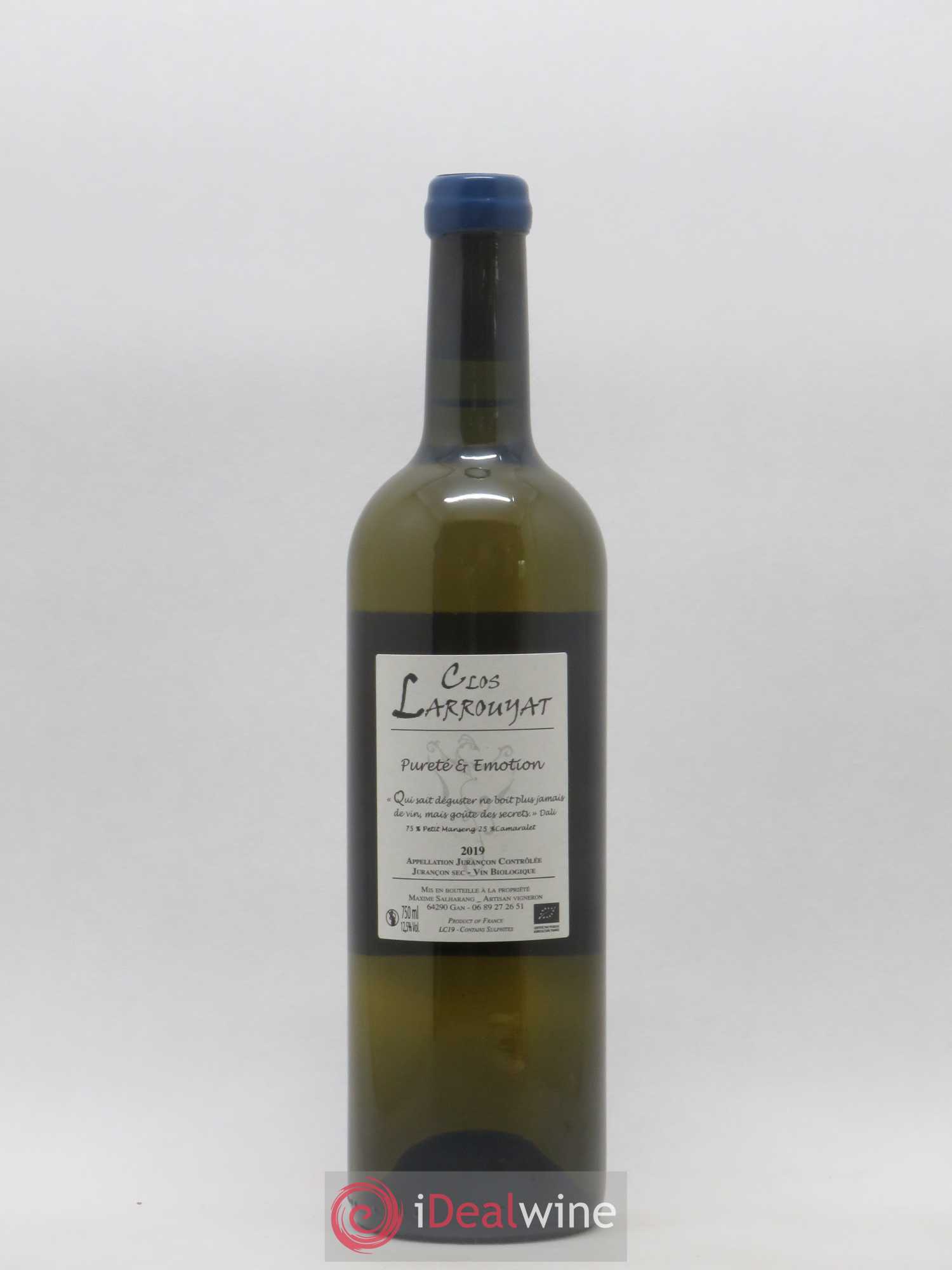 Jurançon Comète Clos Larrouyat (sans prix de réserve) 2019 - Posten von 1 Flasche - 1