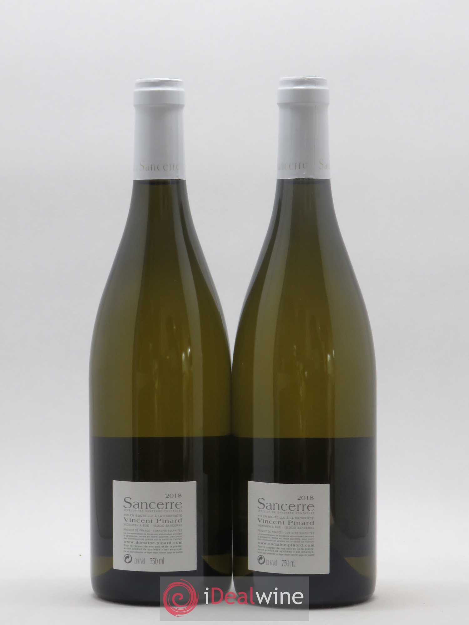 Sancerre Les Créots (anciennement Clémence) Vincent Pinard (sans prix de réserve) 2018 - Lot de 2 bouteilles - 1