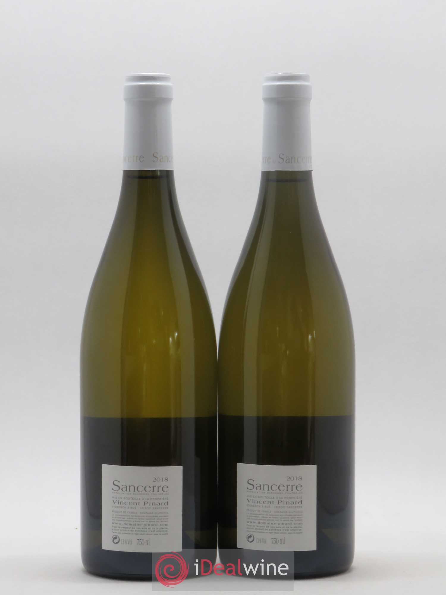 Sancerre Florès Vincent Pinard (sans prix de réserve) 2018 - Lot de 2 bouteilles - 1