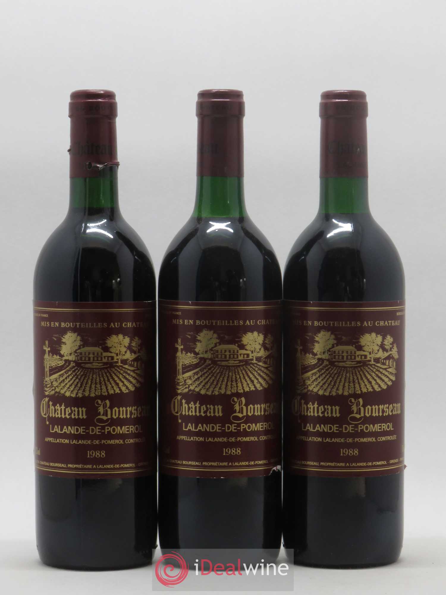 Lalande-de-Pomerol Château Bourseau (sans prix de réserve) 1988 - Posten von 12 Flaschen - 1