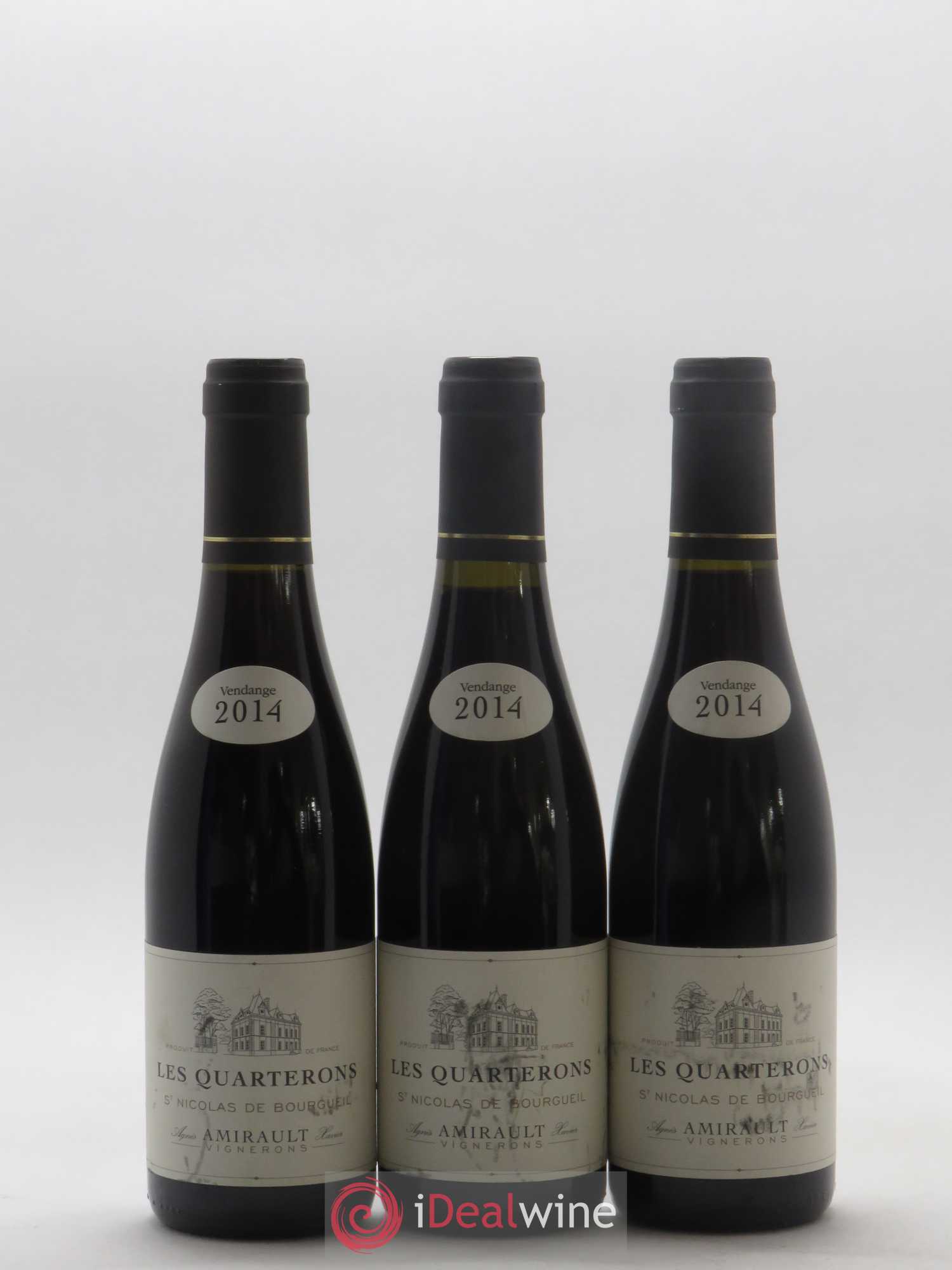 Saint-Nicolas de Bourgueil Les Quarterons Agnès et Xavier Amirault  (sans prix de réserve) 2014 - Lot de 12 demi bouteilles - 2