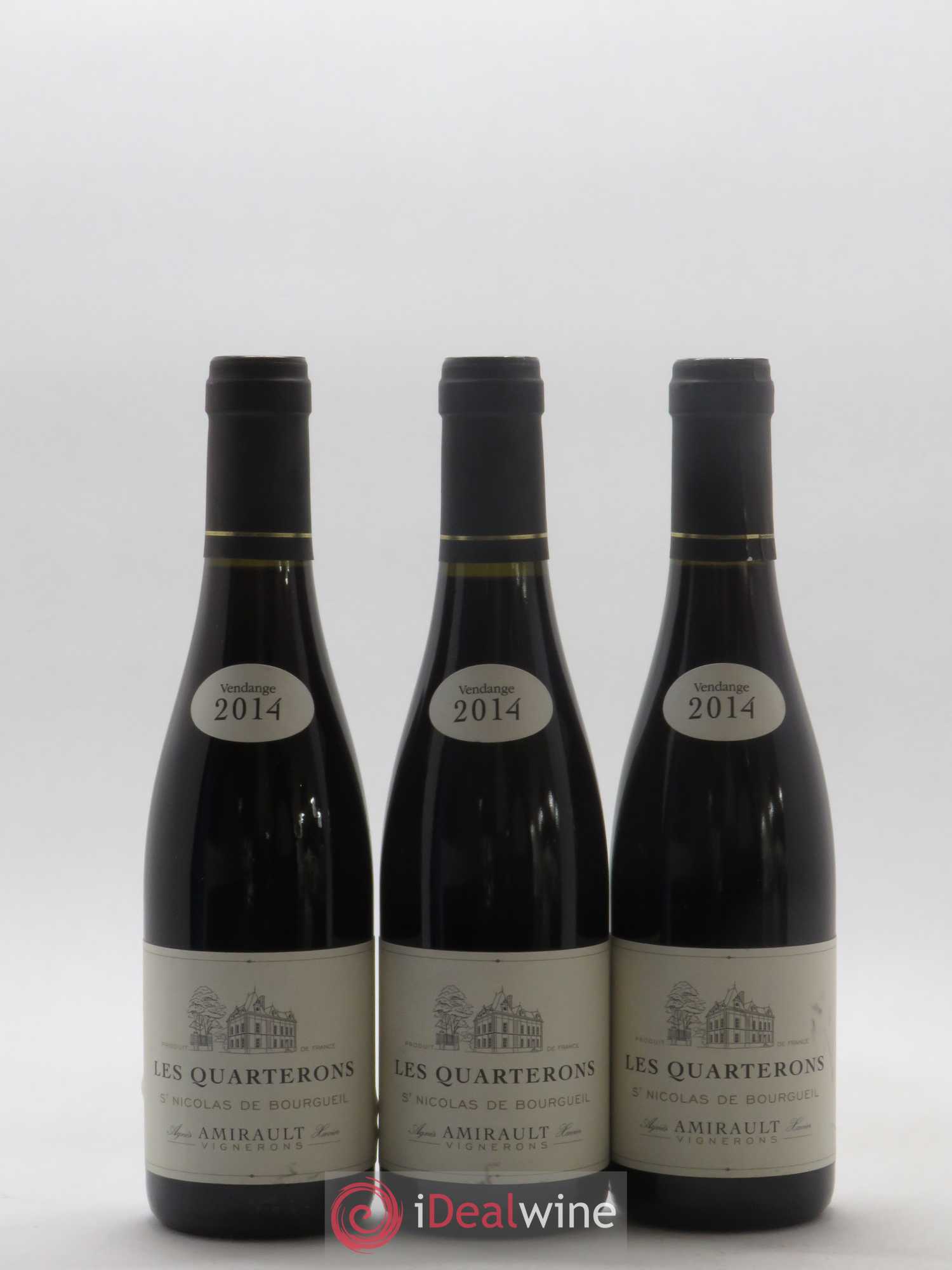 Saint-Nicolas de Bourgueil Les Quarterons Agnès et Xavier Amirault  (sans prix de réserve) 2014 - Lot de 12 demi bouteilles - 3