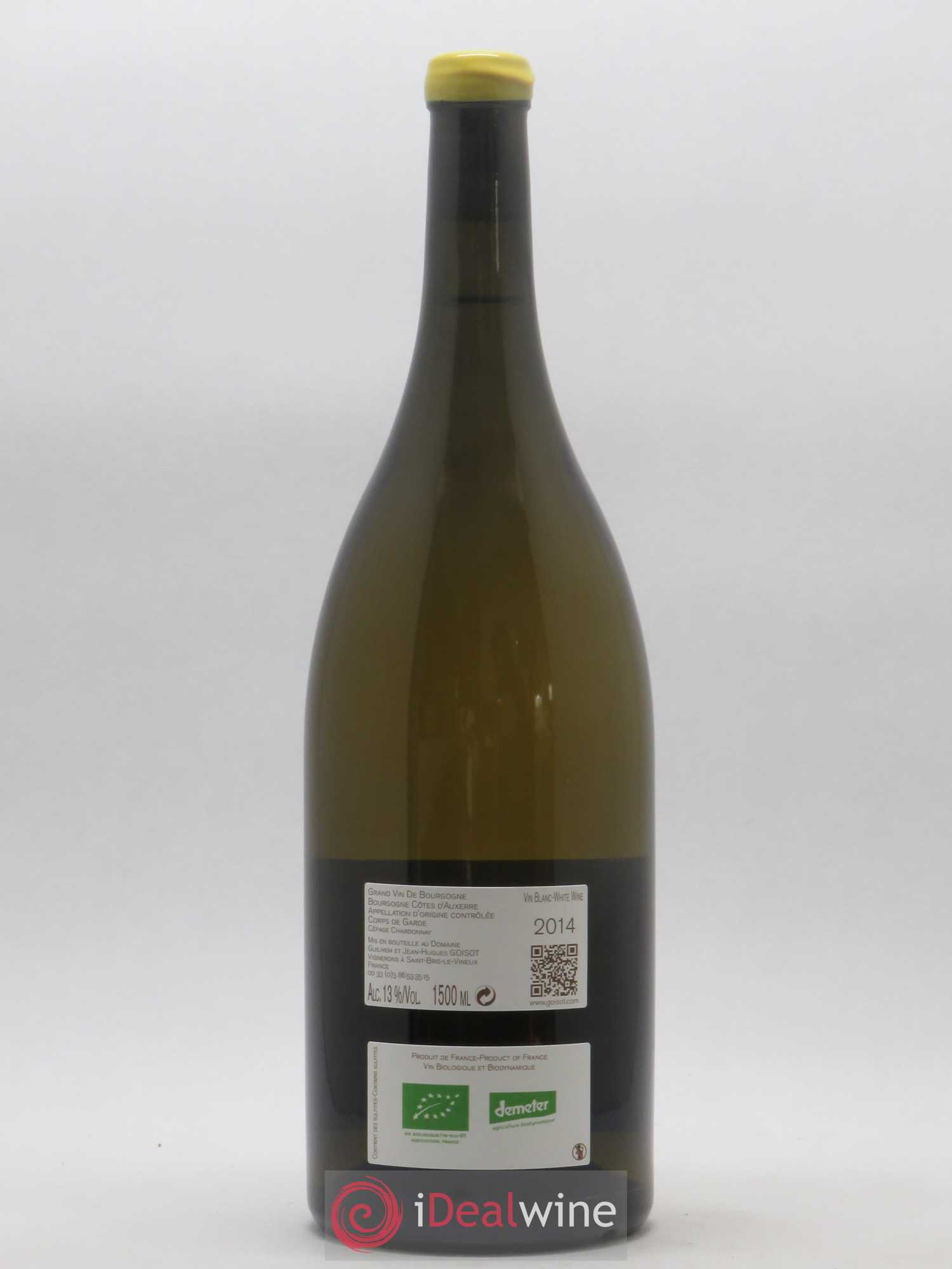 Bourgogne Côtes d'Auxerre Corps de Garde Domaine Goisot 2014 - Posten von 1 Magnum - 1