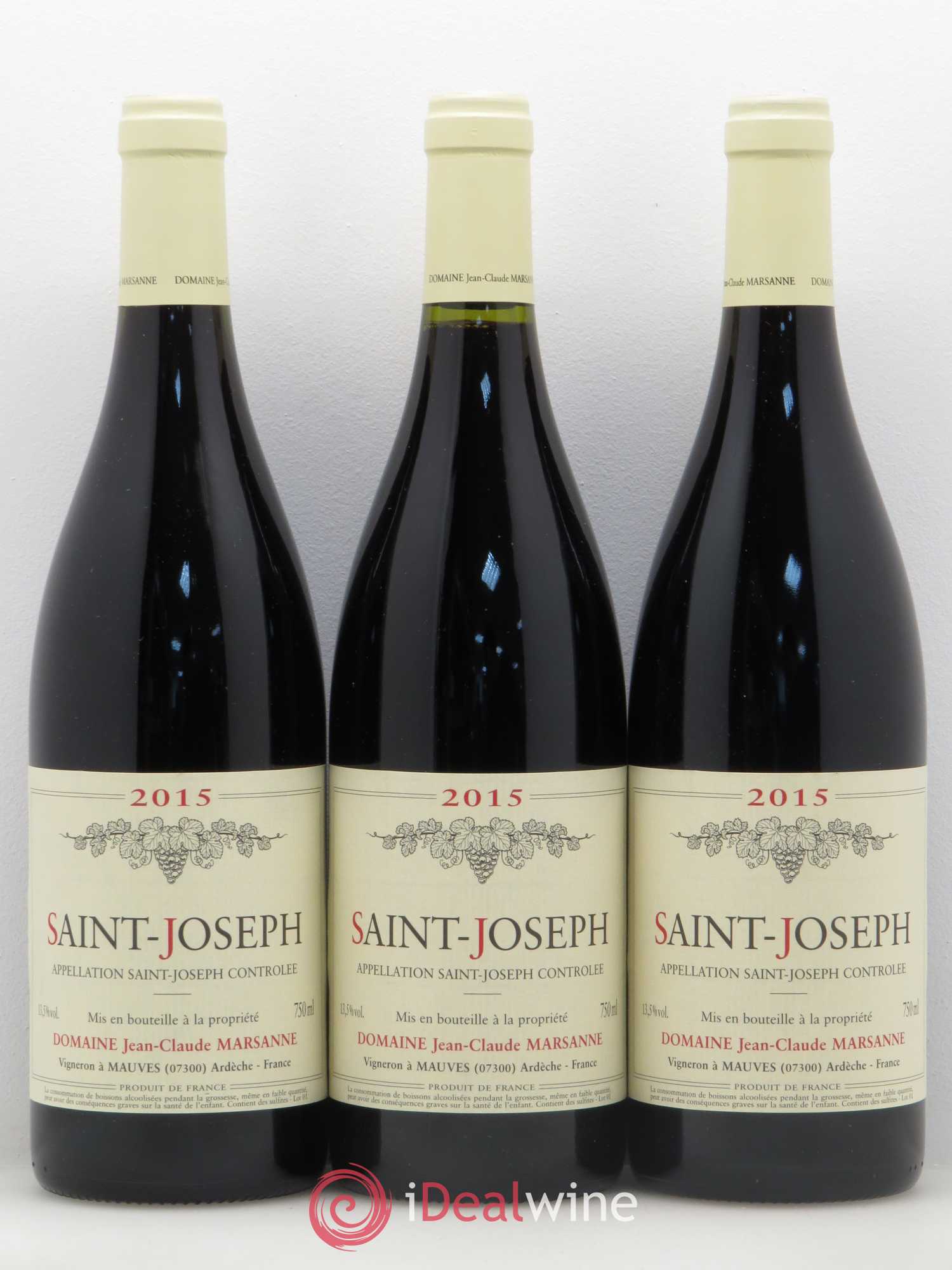 Saint-Joseph Jean-Claude Marsanne (Domaine) 2015 - Lot de 3 bouteilles - 0