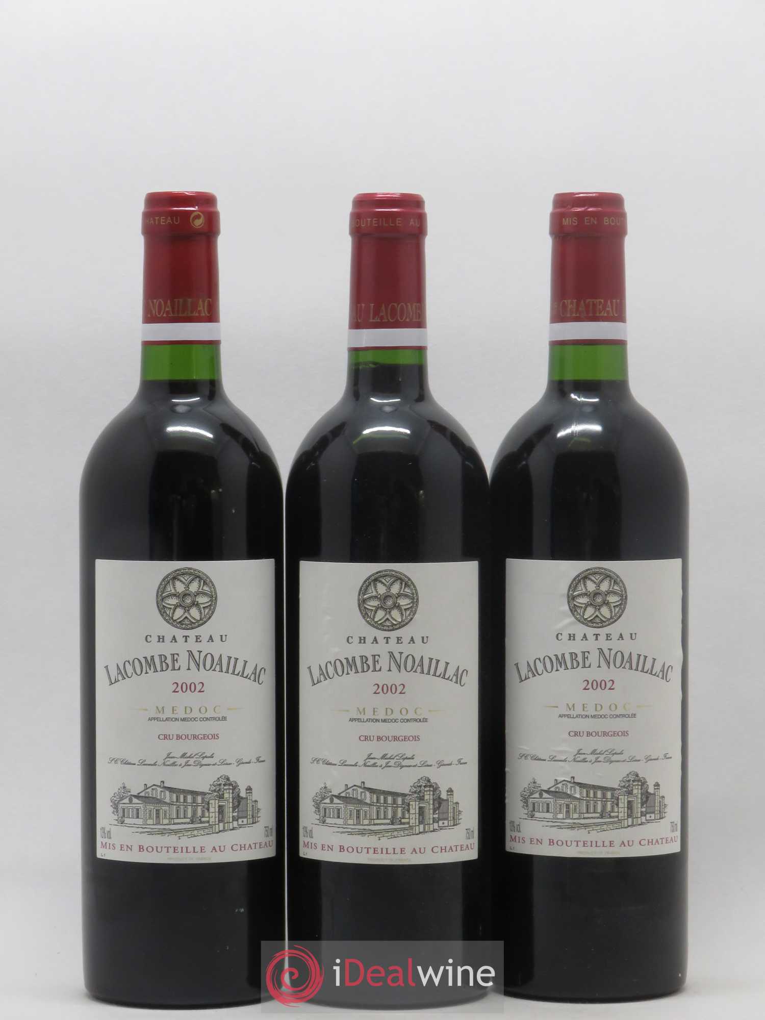 Médoc Château Lacombe Noaillac (no reserve) 2002 - Lot of 6 bottles - 1