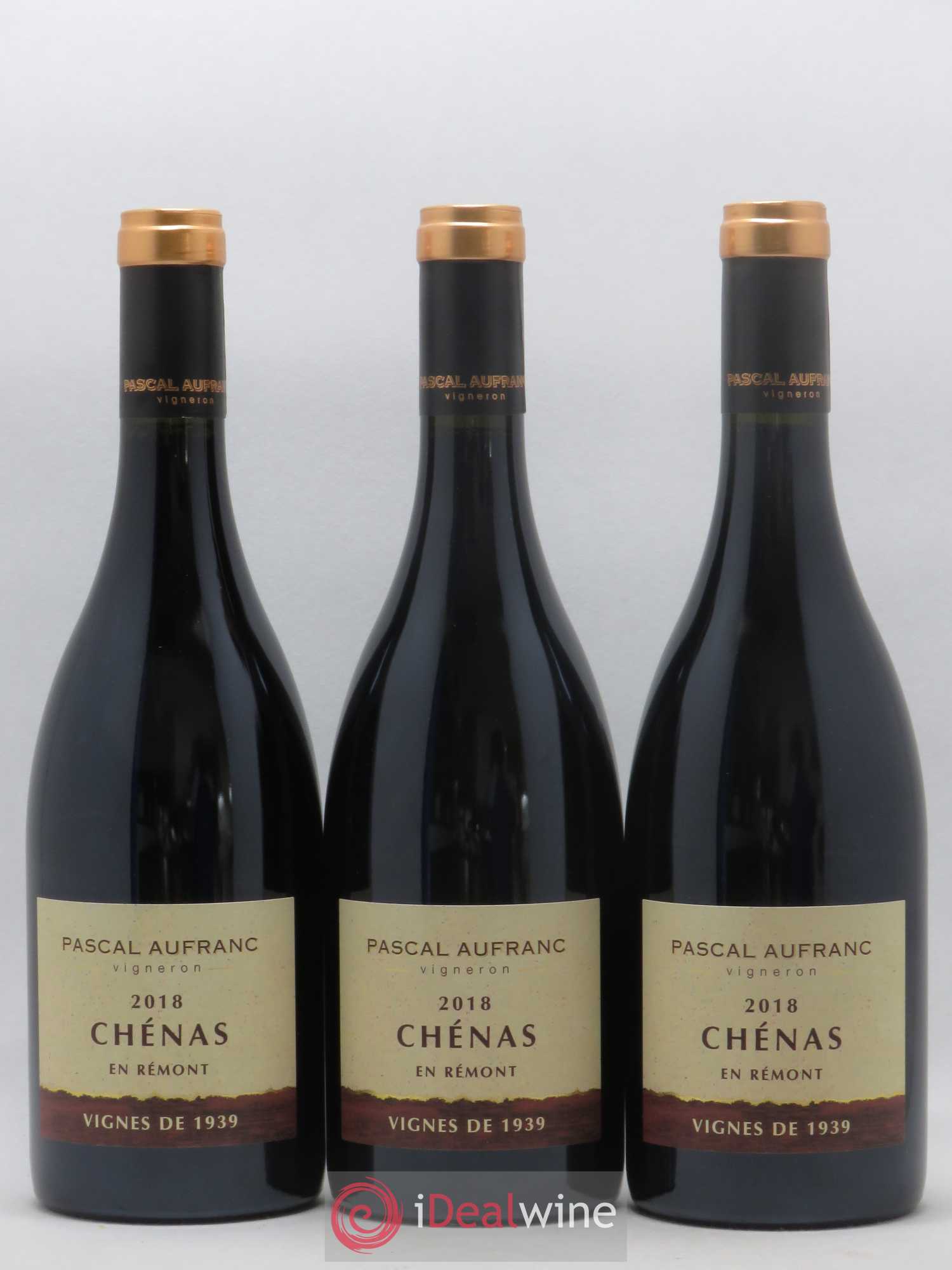 Chénas Vignes de 1939 Pascal Aufranc En Rémont (sans prix de réserve) 2018 - Posten von 3 Flaschen - 0