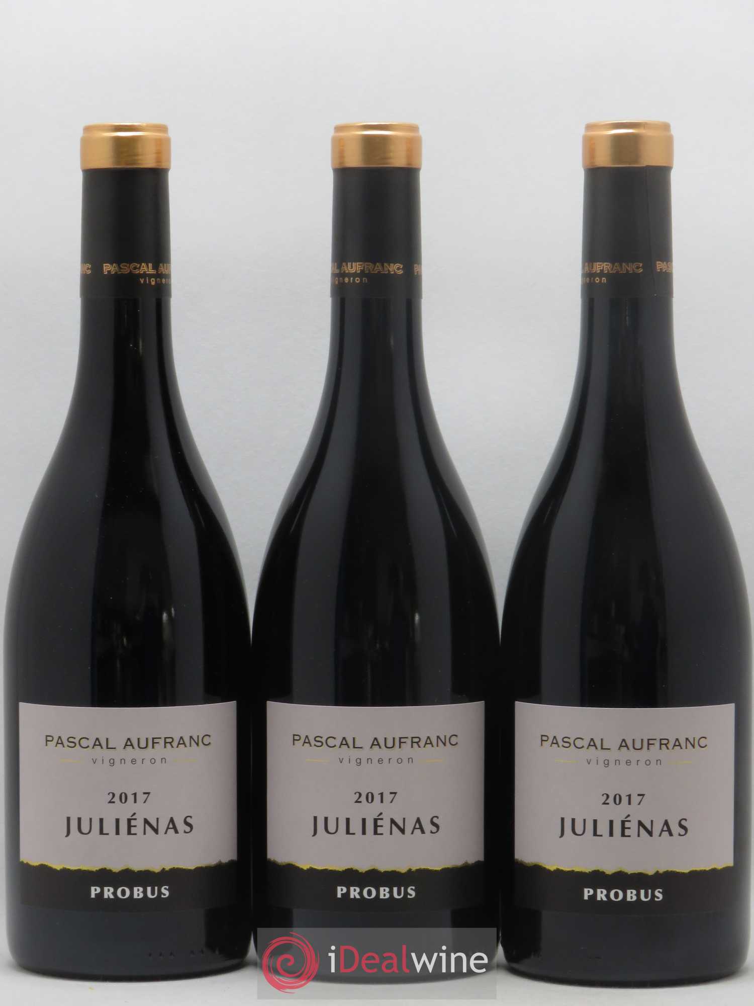 Juliénas Probus Pascal Aufranc (sans prix de réserve) 2017 - Lot de 3 bouteilles - 0