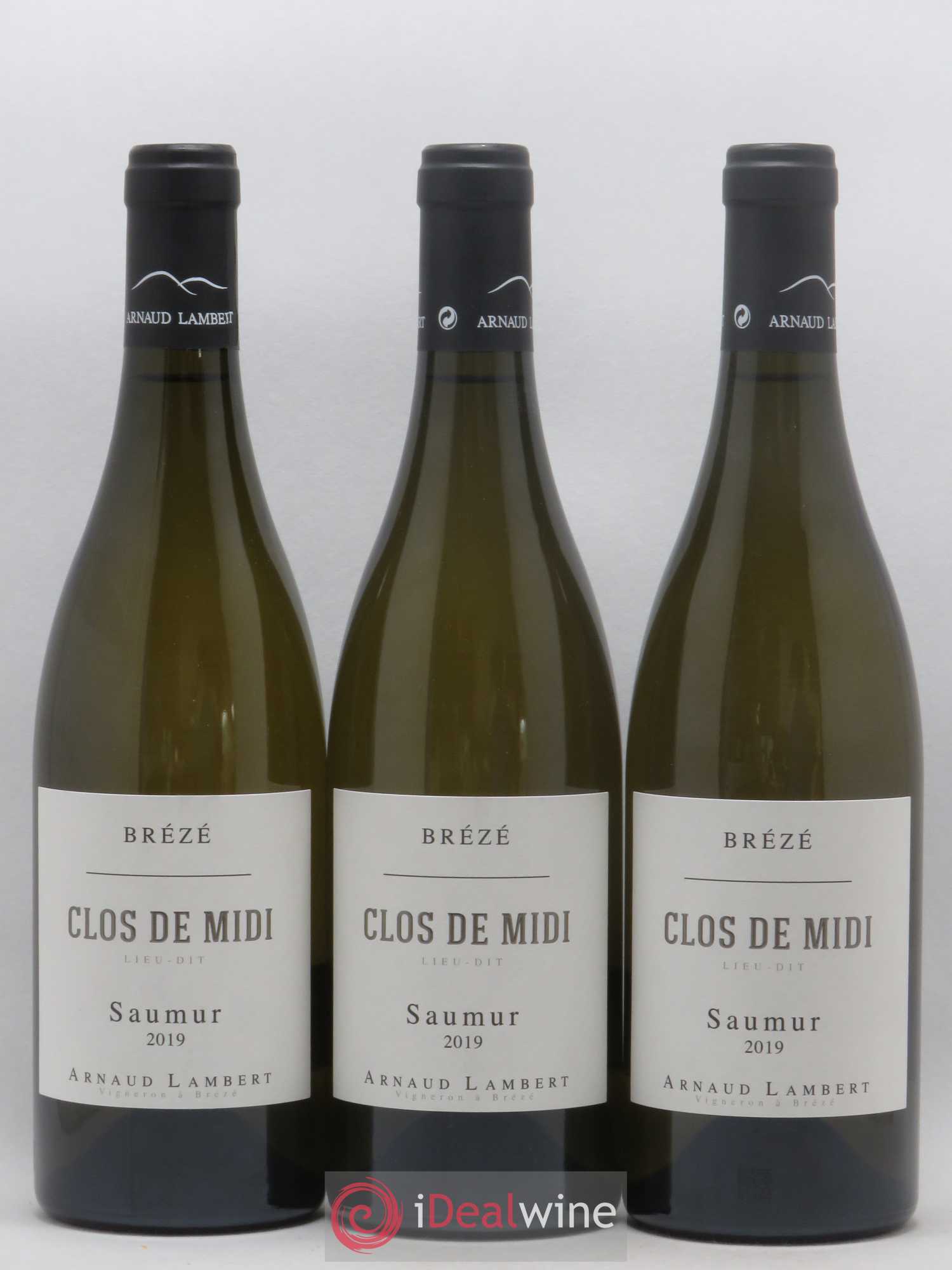 Saumur Brézé Clos de Midi Arnaud Lambert 2019 - Lot de 3 bouteilles - 0