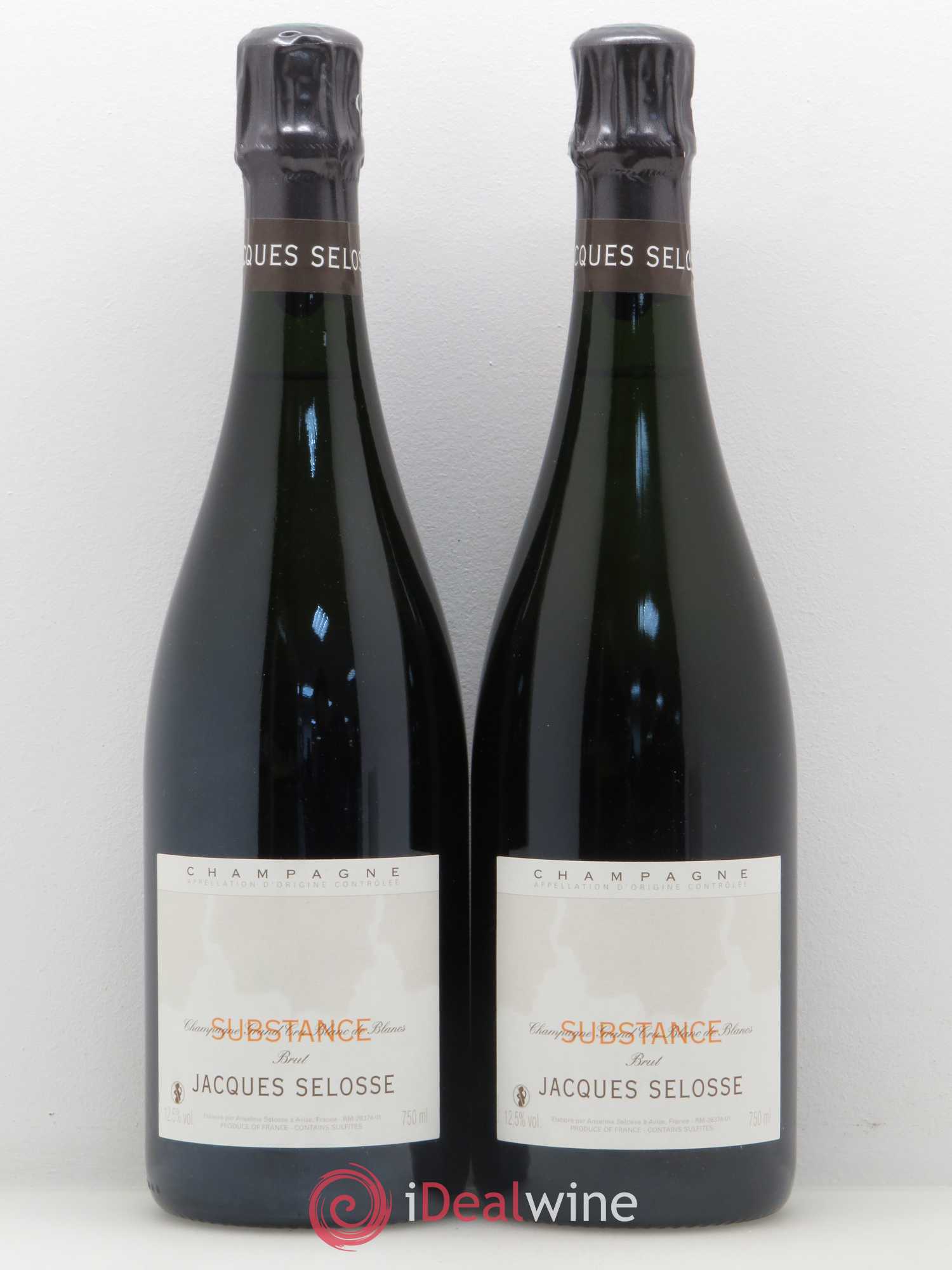 Substance Jacques Selosse Brut Grand Cru Blanc de Blancs - Posten von 2 Flaschen - 0