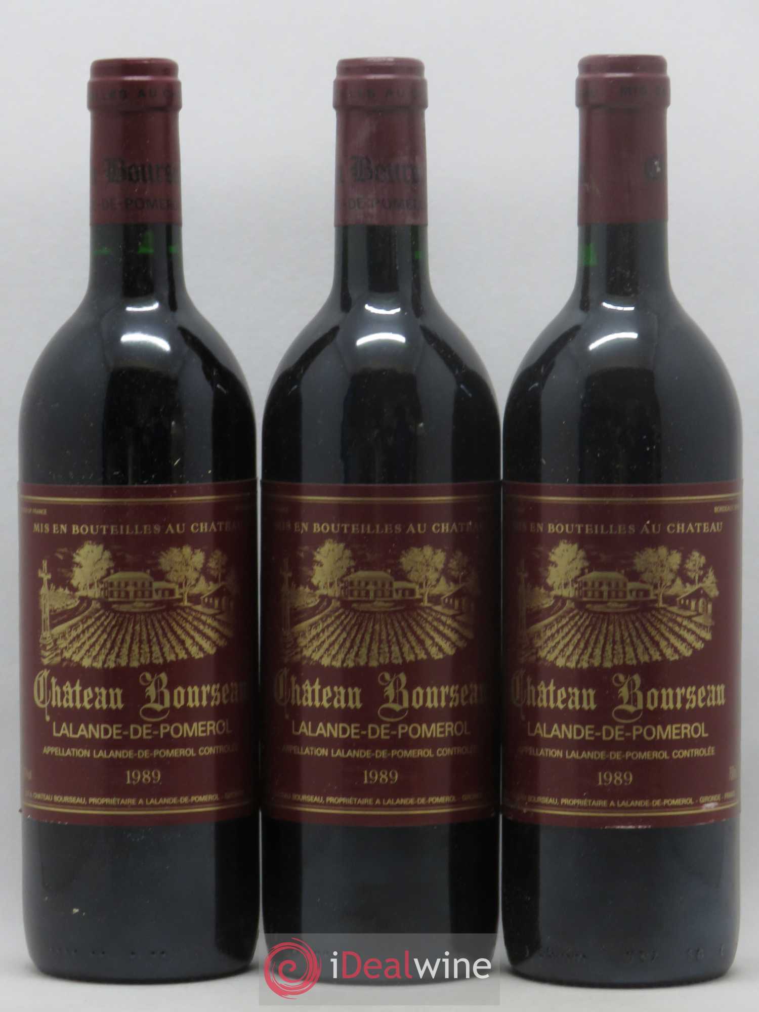 Lalande-de-Pomerol Château Bourseau (sans prix de réserve) 1989 - Posten von 12 Flaschen - 1