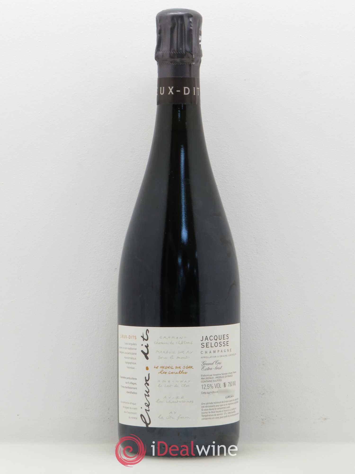 Les Carelles Blanc de Blancs Jacques Selosse Le Mesnil sur Oger Extra Brut - Lot de 1 bouteille - 0