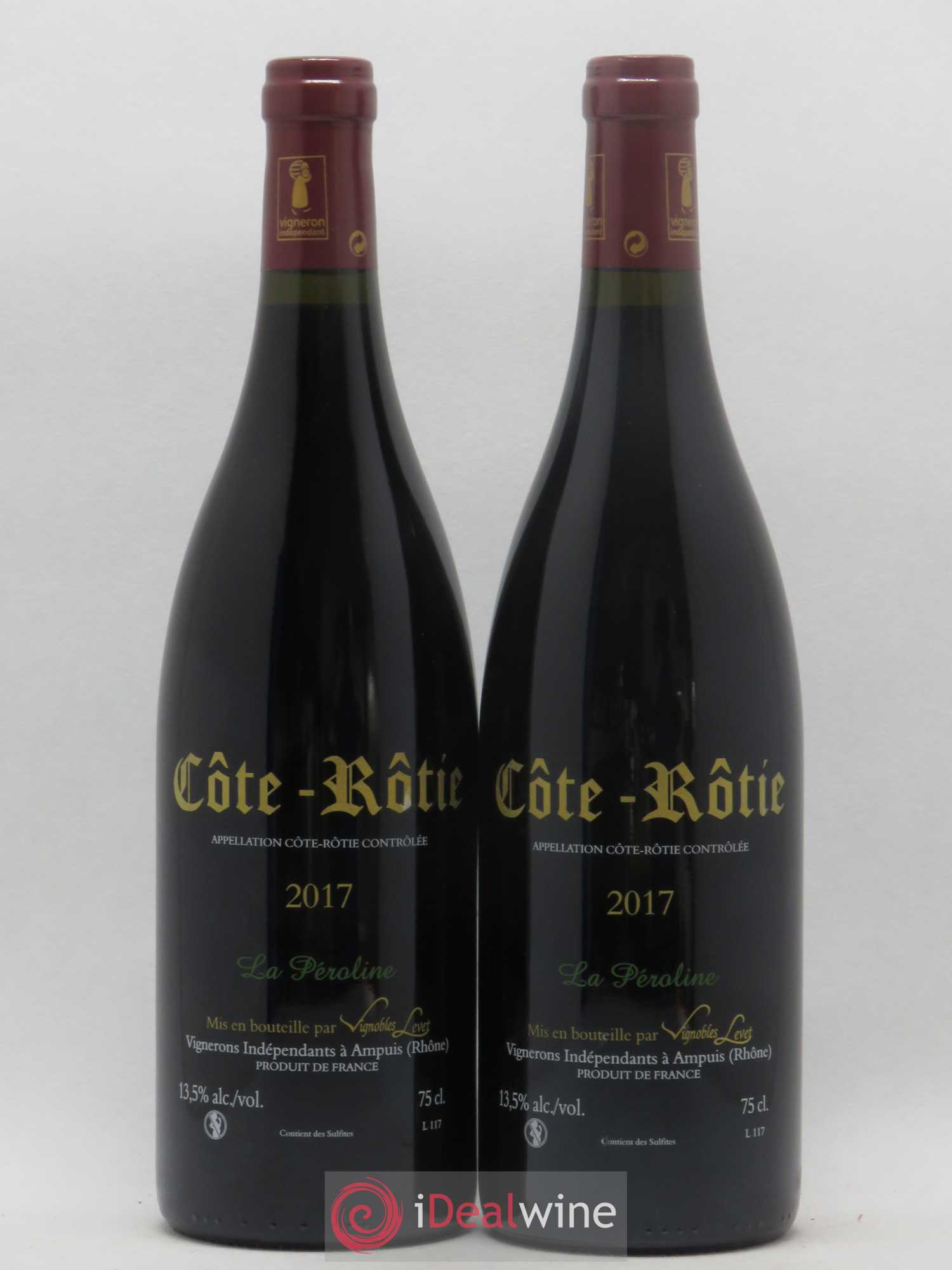 Côte-Rôtie La Péroline Vignobles Levet 2017 - Lot de 2 bouteilles - 1
