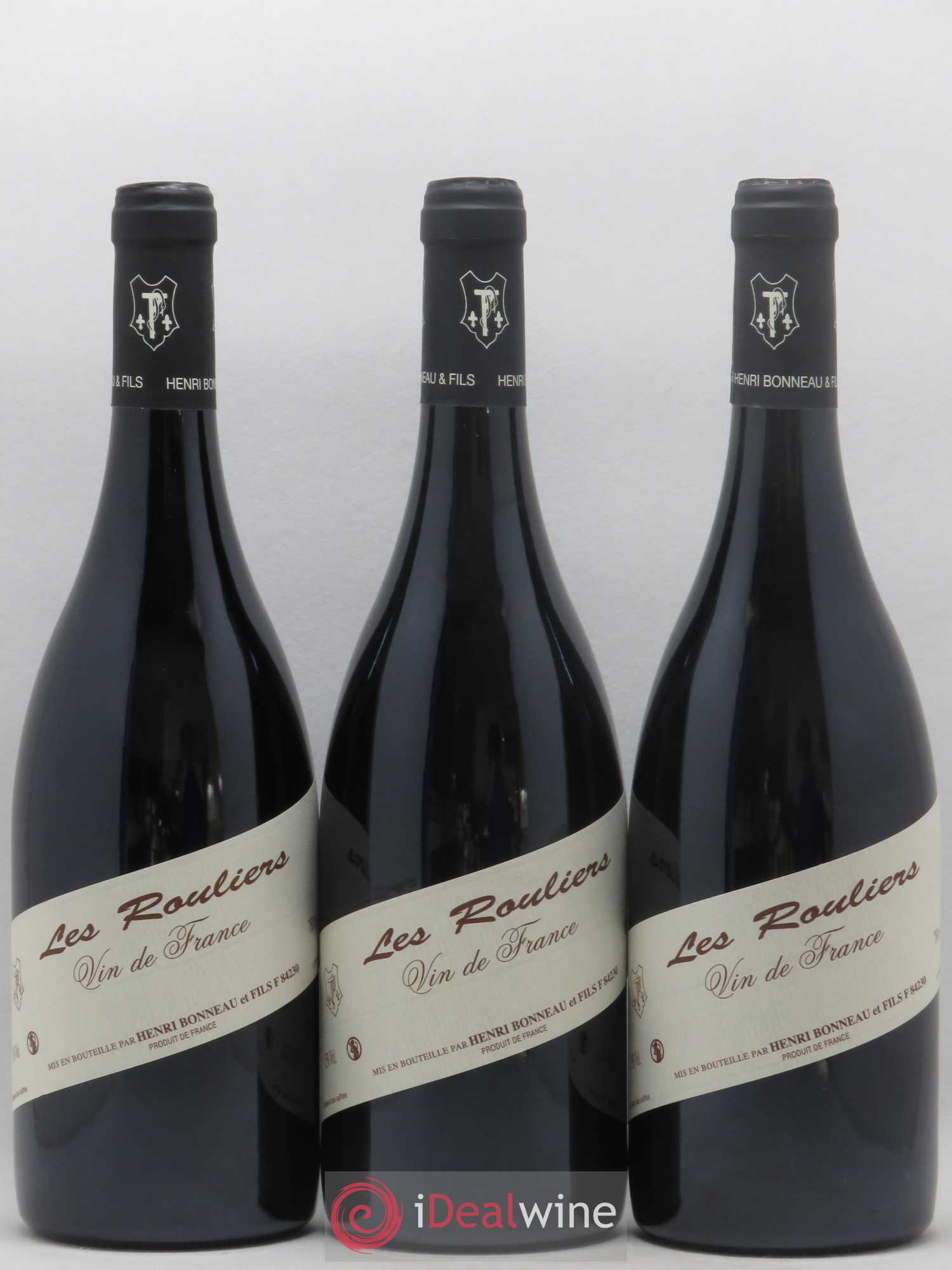 Vin de France Les Rouliers Henri Bonneau & Fils 0919 - Lot de 3 bouteilles - 0