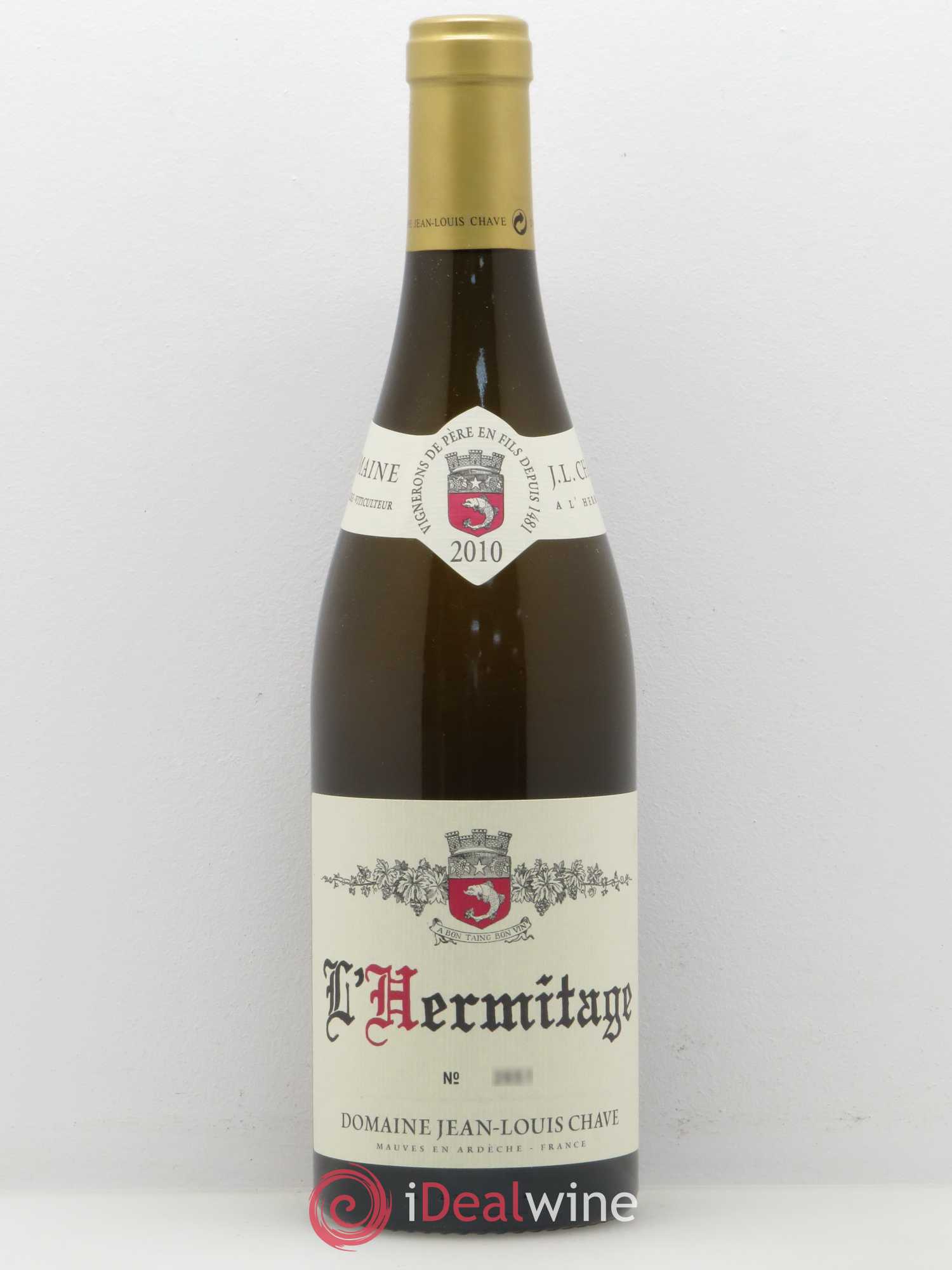 Hermitage Jean-Louis Chave 2010 - Lot de 1 bouteille - 0