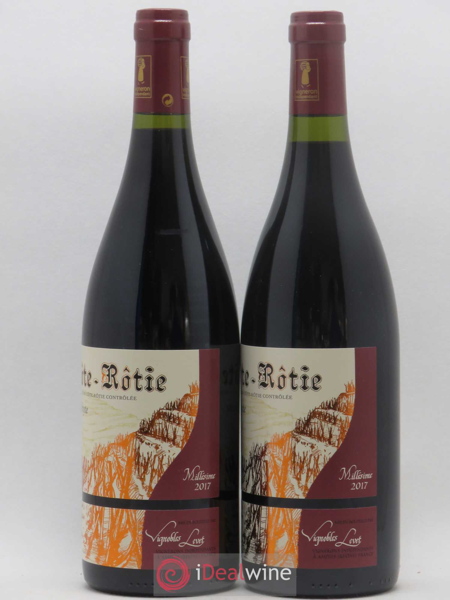 Côte-Rôtie Améthyste Vignobles Levet 2017 - Lot de 2 bouteilles - 1