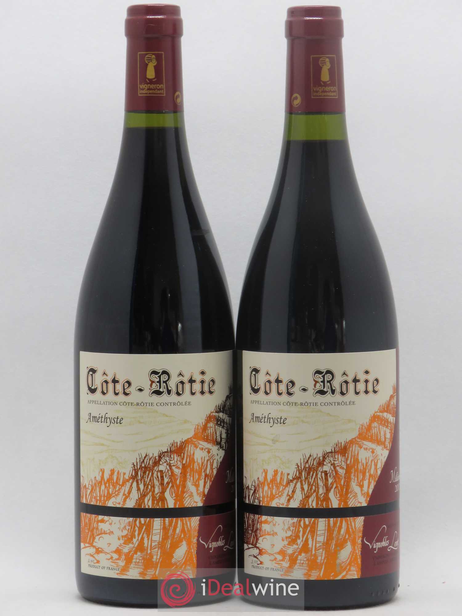 Côte-Rôtie Améthyste Vignobles Levet 2017 - Lot de 2 bouteilles - 0