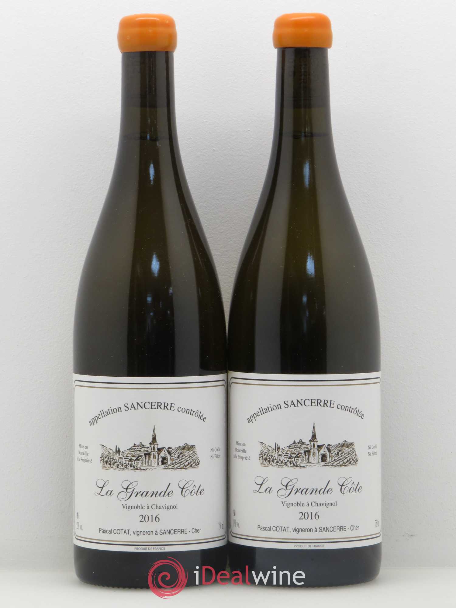 Sancerre La Grande Côte Pascal Cotat (senza prezzo di riserva) 2016 - Lotto di 2 bottiglie - 0