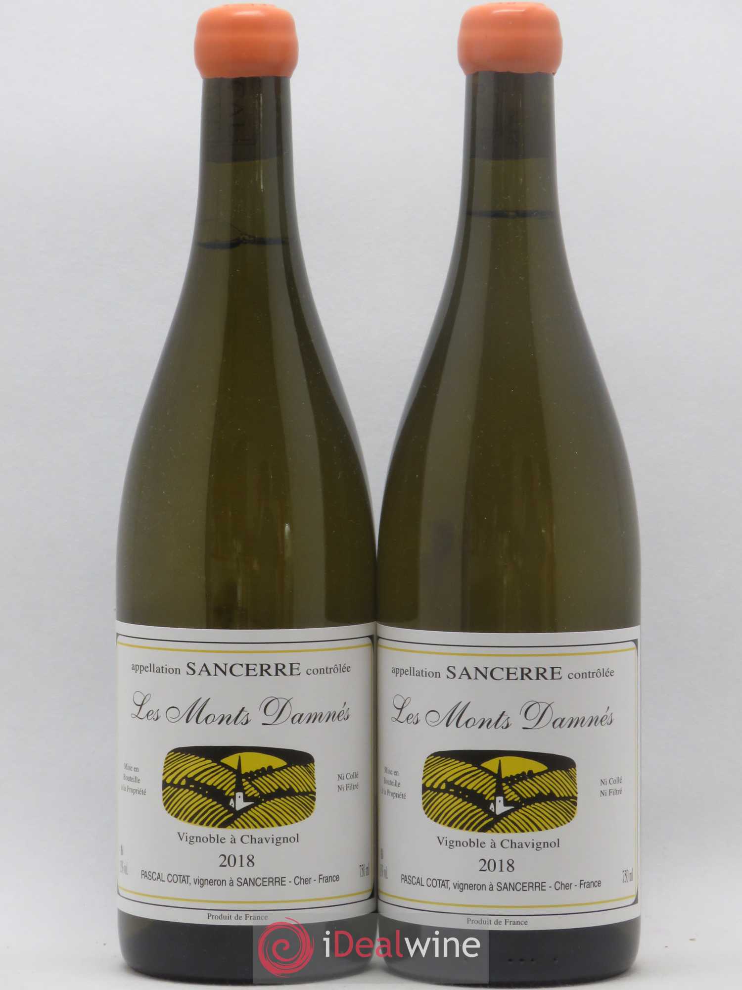 Sancerre Les Monts Damnés Pascal Cotat 2018 - Lot de 2 bouteilles - 0