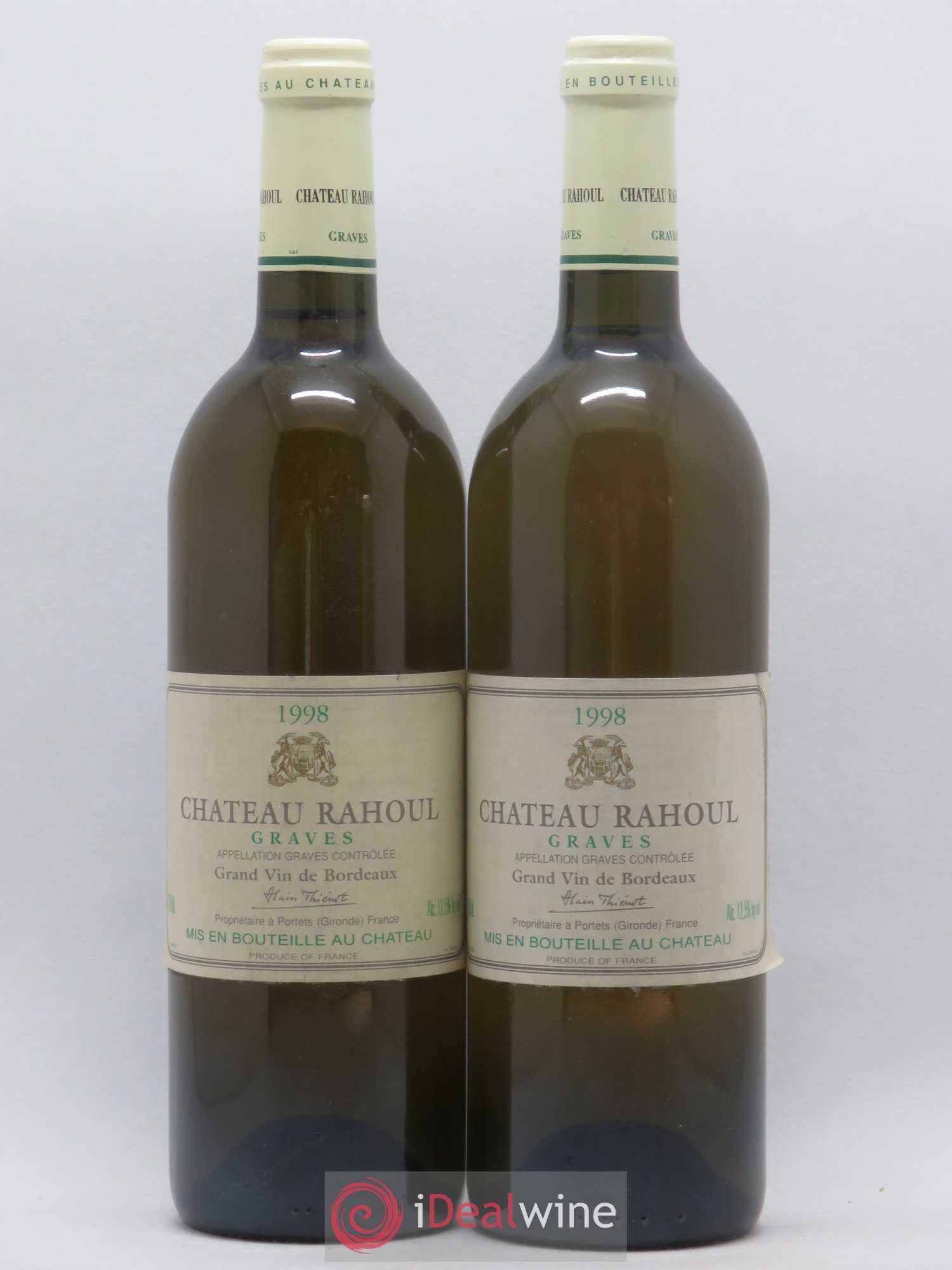 Château Rahoul (senza prezzo di riserva) 1998 - Lotto di 2 bottiglie - 0