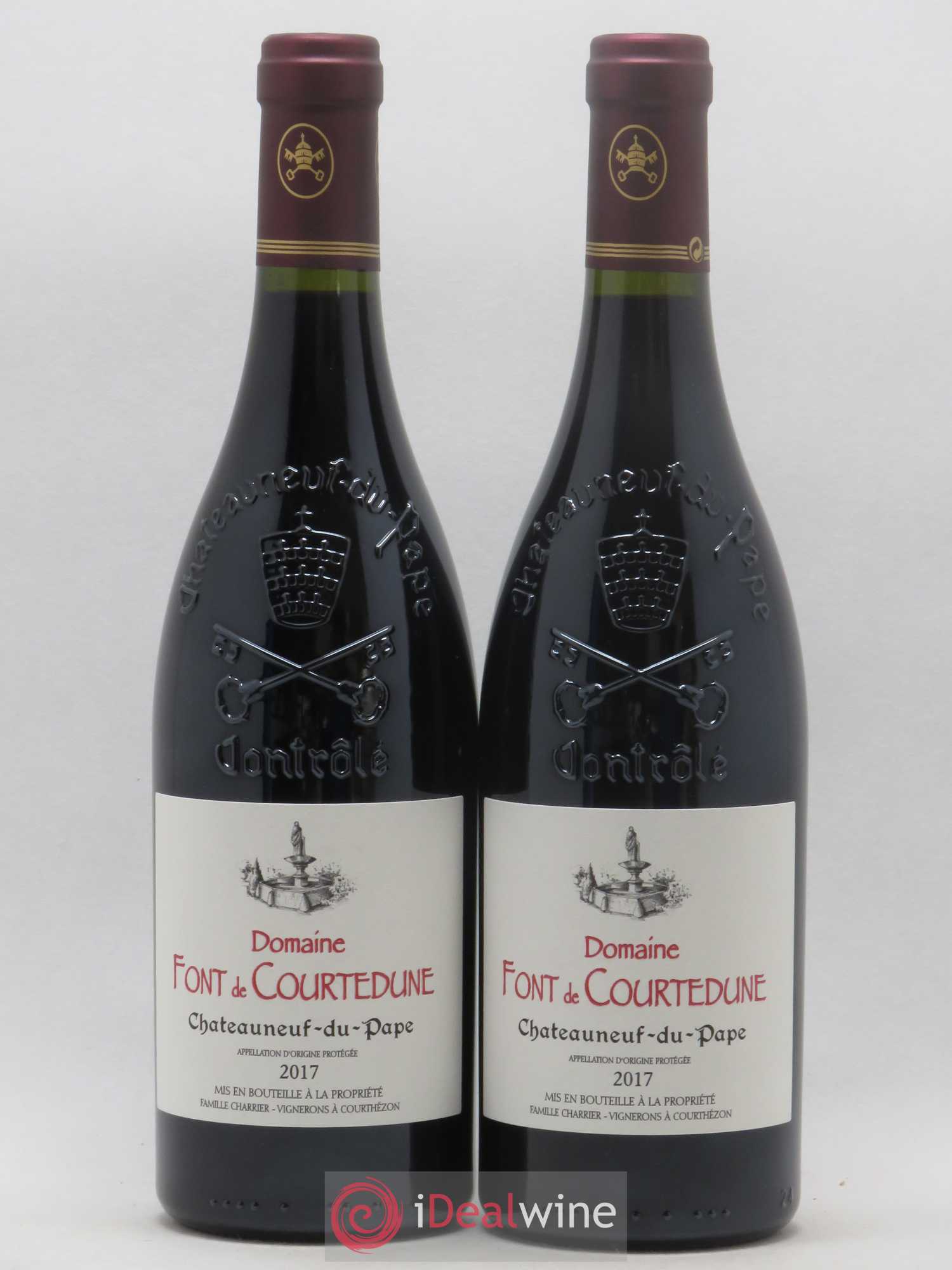 Châteauneuf-du-Pape Domaine Font de Courtedune 2017 - Lot de 2 bouteilles - 0