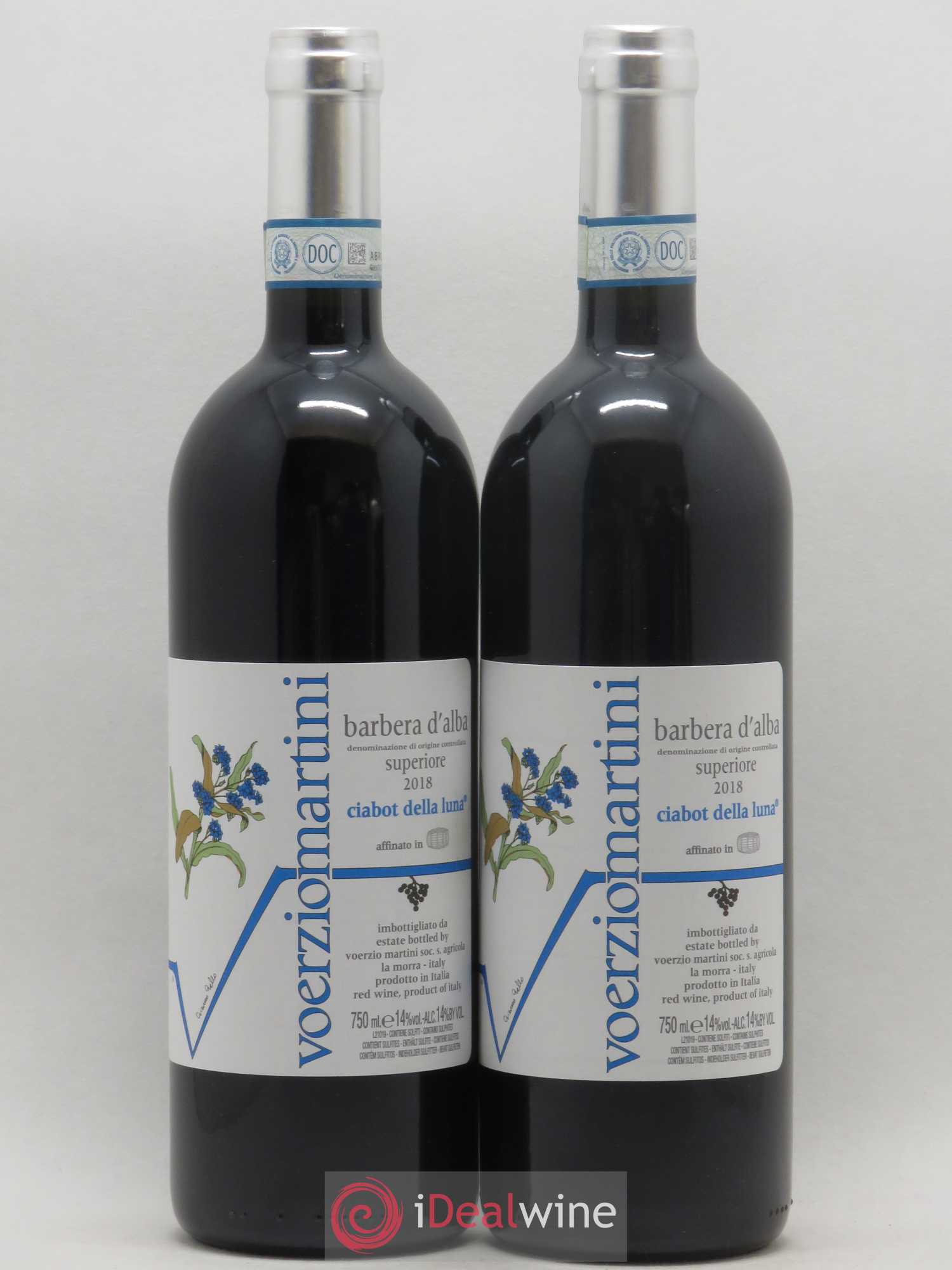 Barbera d'Alba DOC Superiore Ciabot della Luna Voerzio Martini (sans prix de réserve) 2018 - Posten von 2 Flaschen - 0