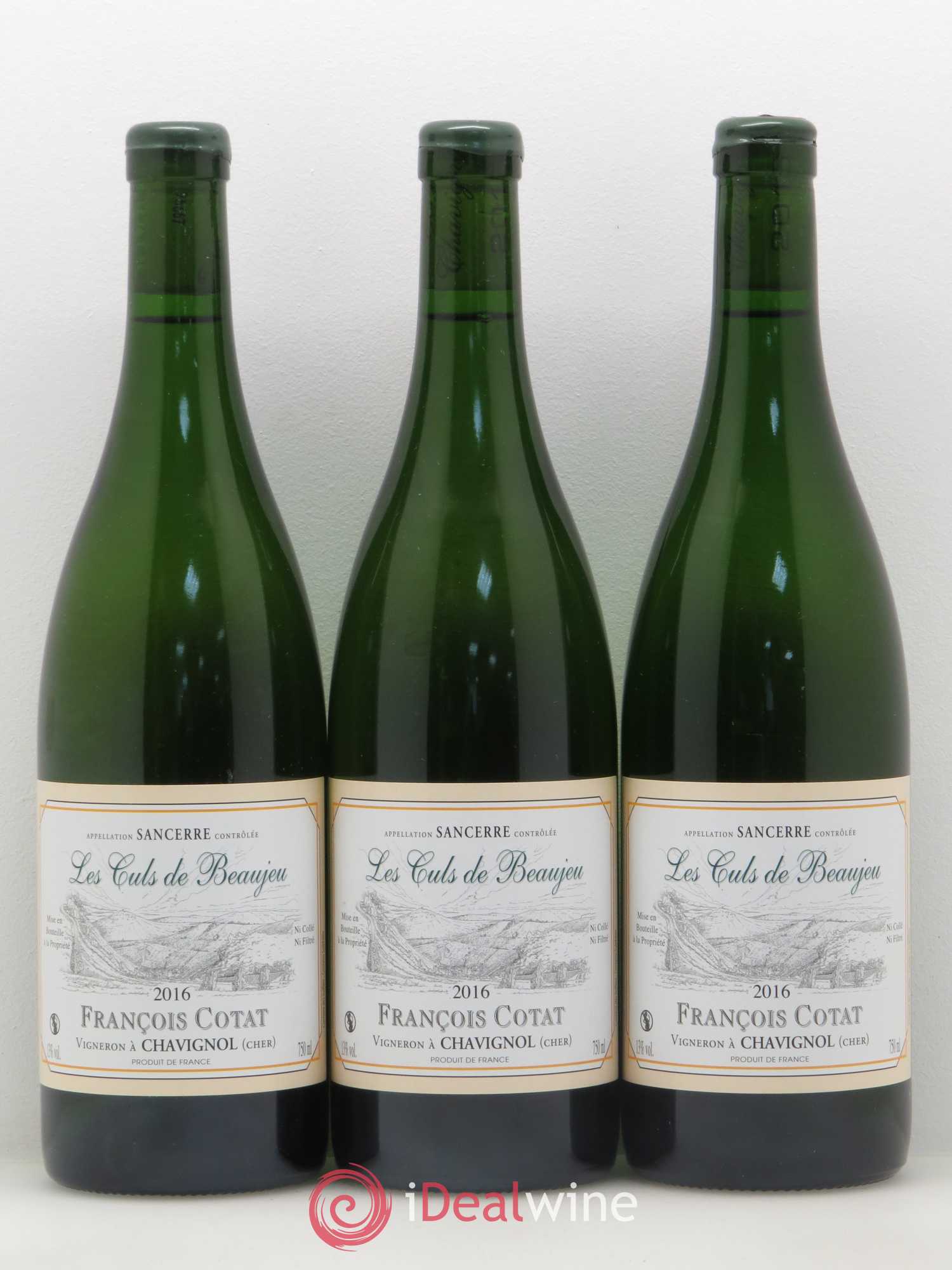 Sancerre Les Culs de Beaujeu François Cotat 2016 - Lot de 3 bouteilles - 0