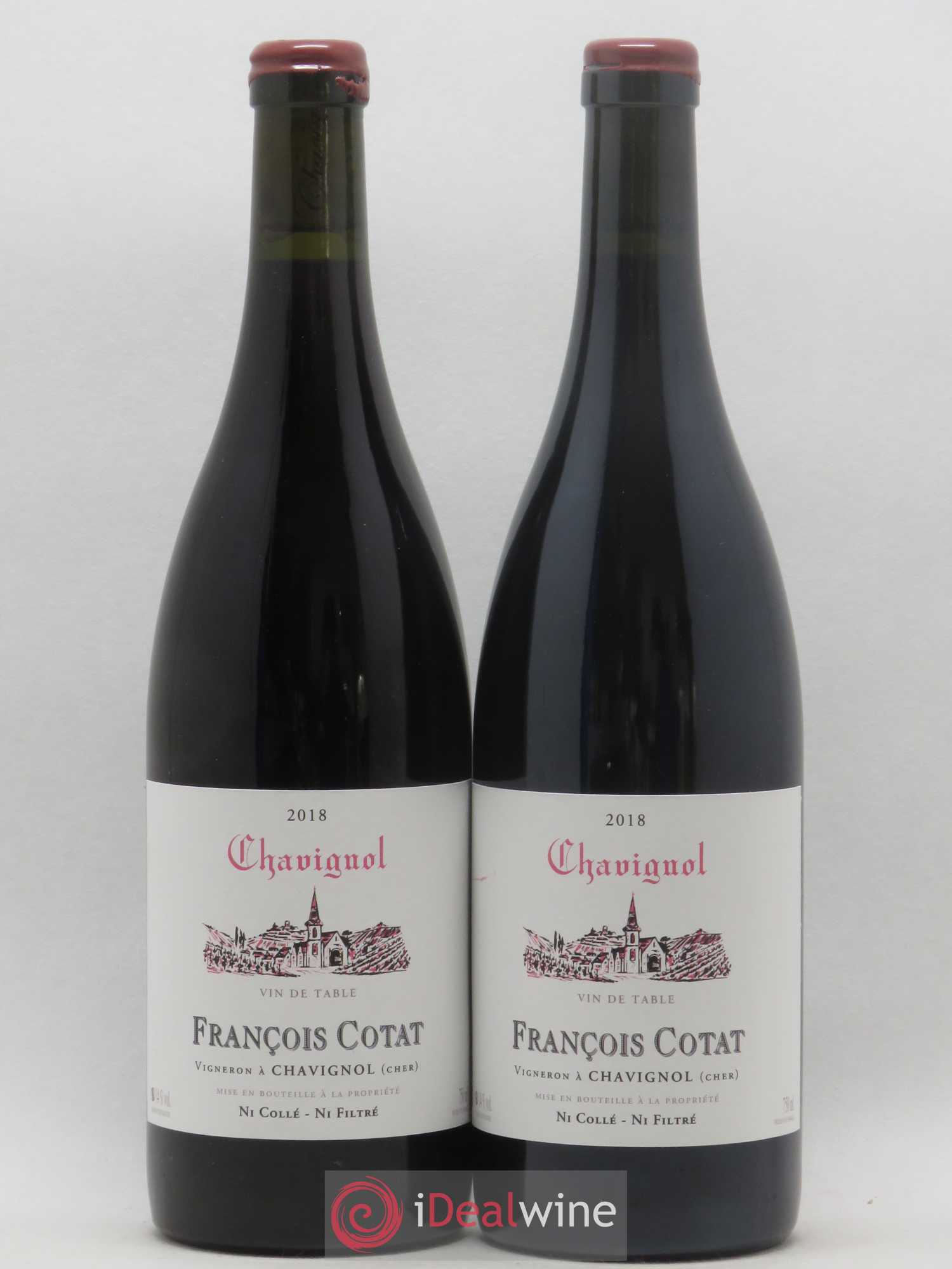 Vin de table - Chavignol François Cotat 2018 - Lot de 2 bouteilles - 0
