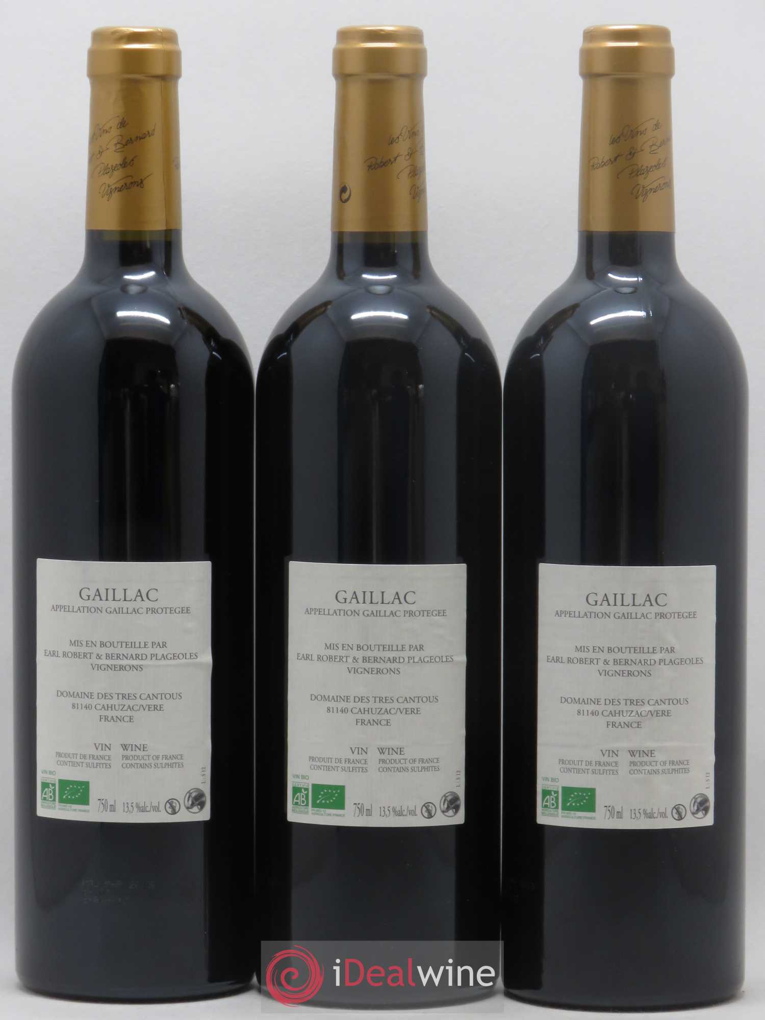 Gaillac Syrah Domaine Plageoles (sans prix de réserve) 2012 - Posten von 3 Flaschen - 1