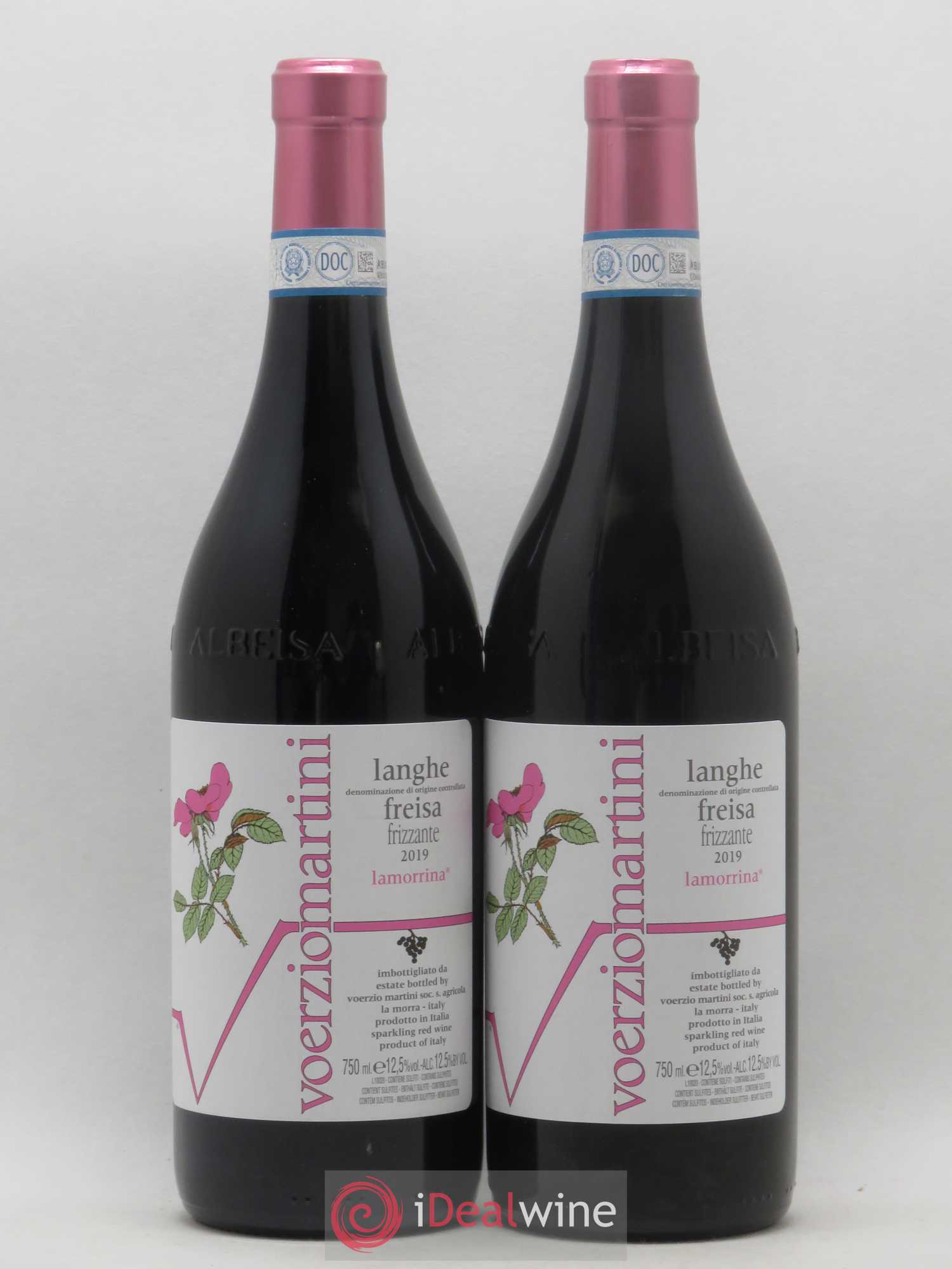 Langhe DOC Freisa Frizzante Lamorrina Voerziomartini (sans prix de réserve) 2019 - Posten von 2 Flaschen - 0