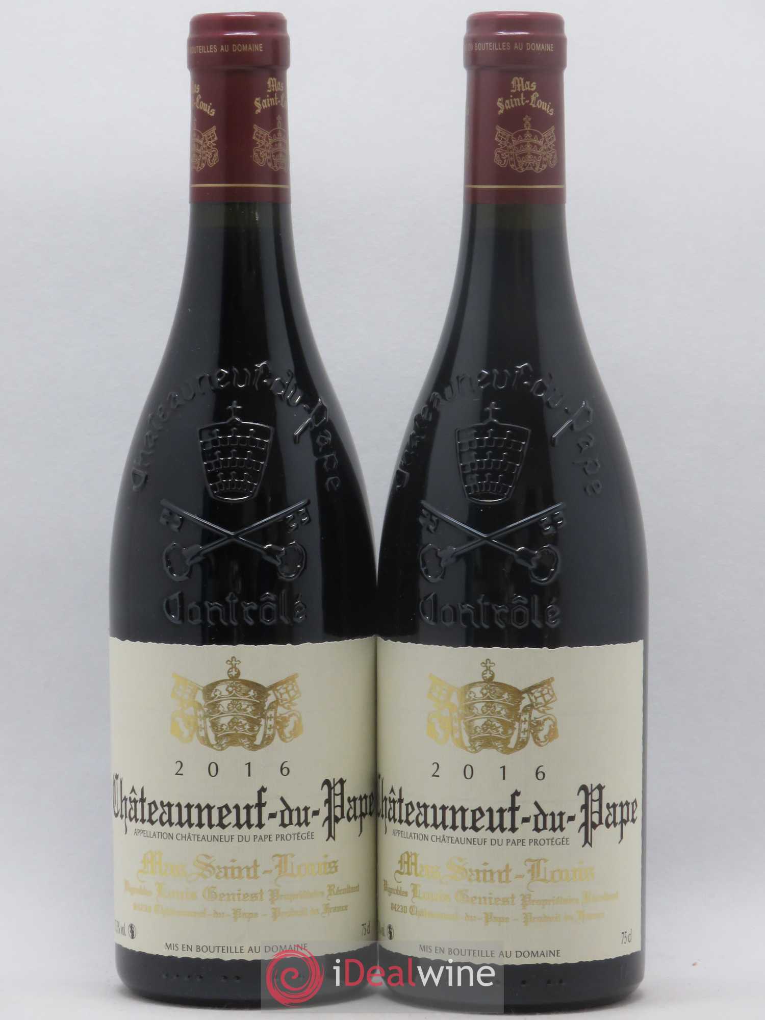 Châteauneuf-du-Pape Mas Saint-Louis 2016 - Lot de 2 bouteilles - 0