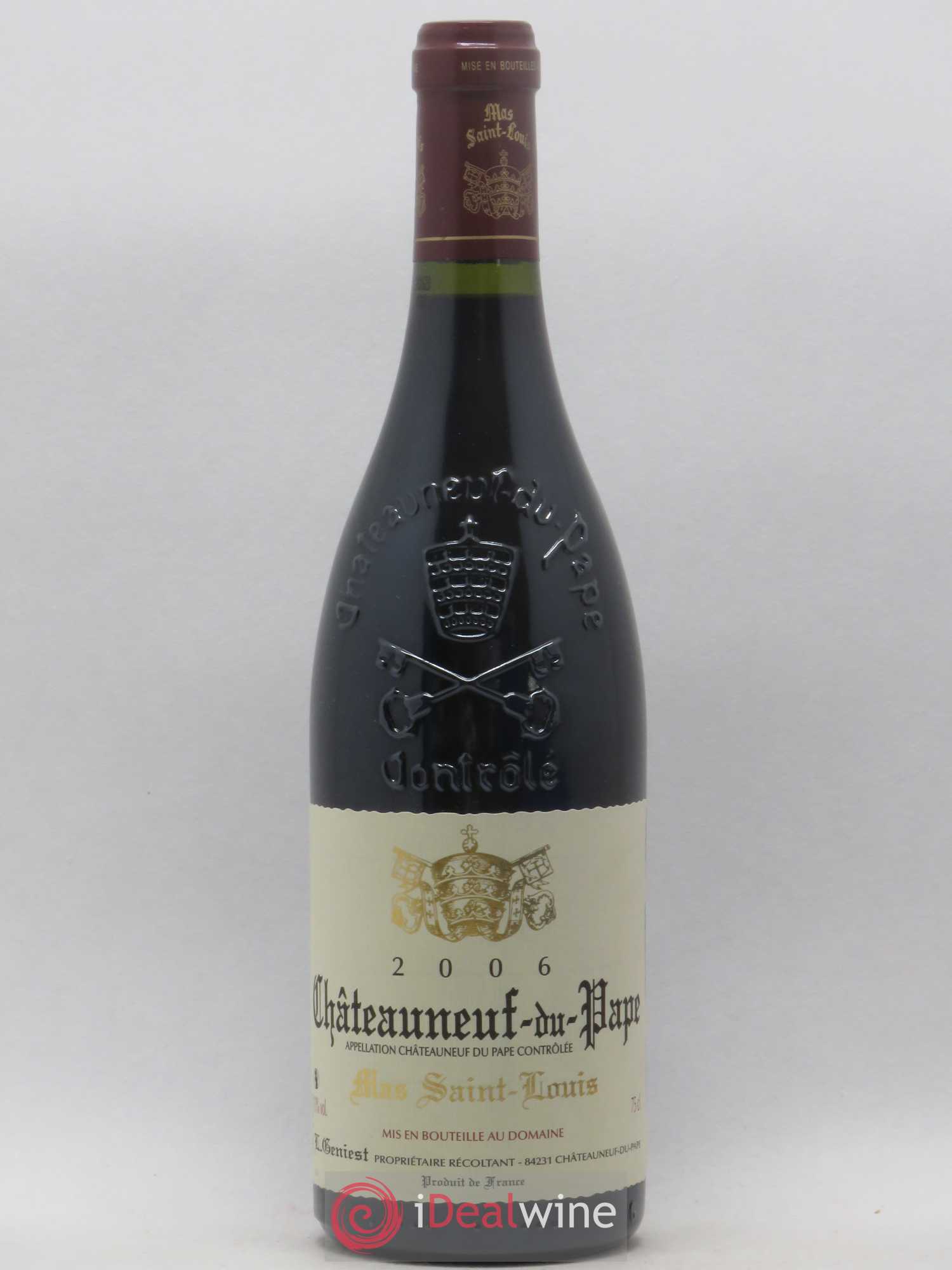 Châteauneuf-du-Pape Mas Saint-Louis 2006 - Lot de 1 bouteille - 0