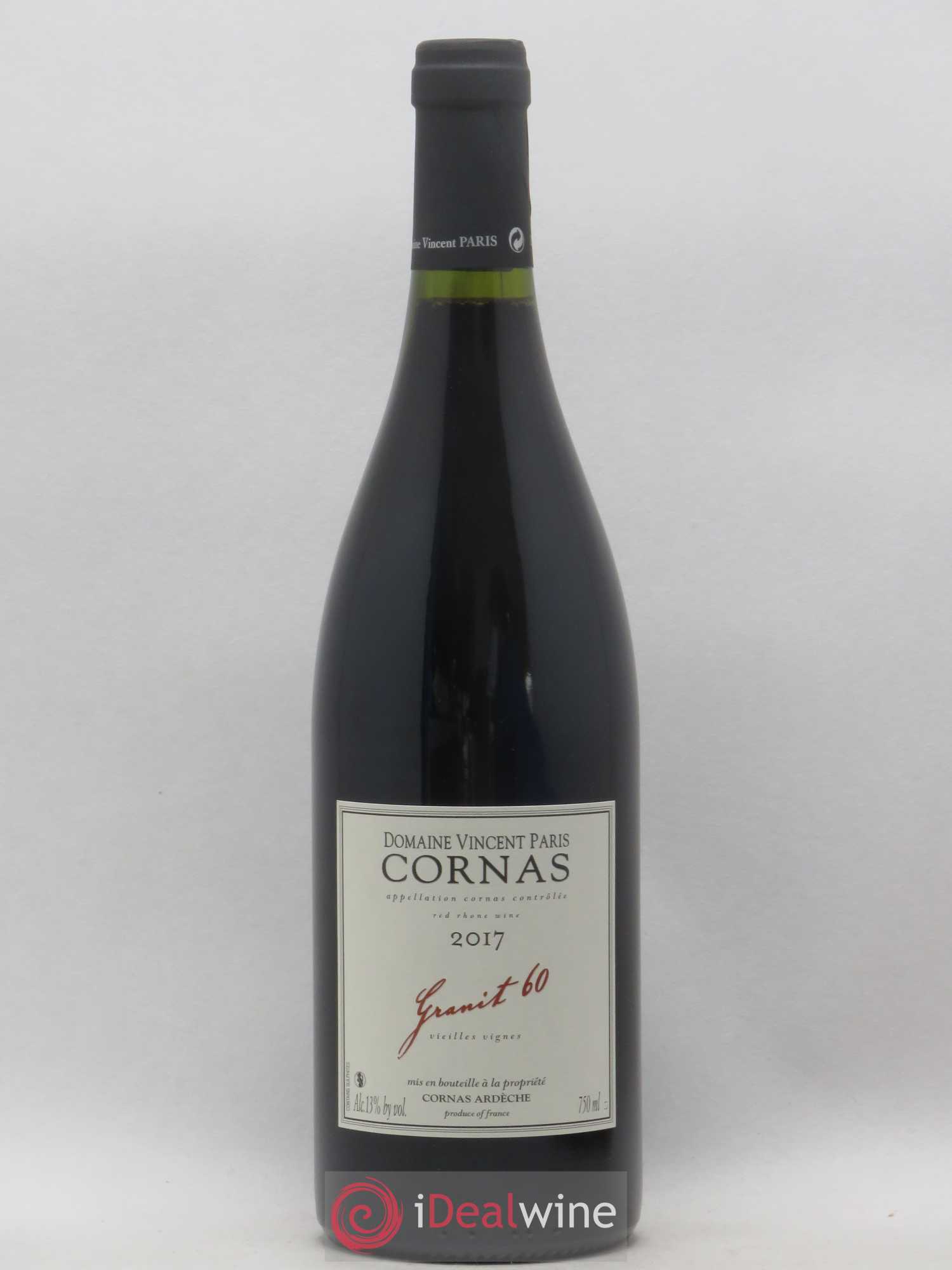 Cornas Granit 60 Vieilles Vignes Vincent Paris 2017 - Lot de 1 bouteille - 0