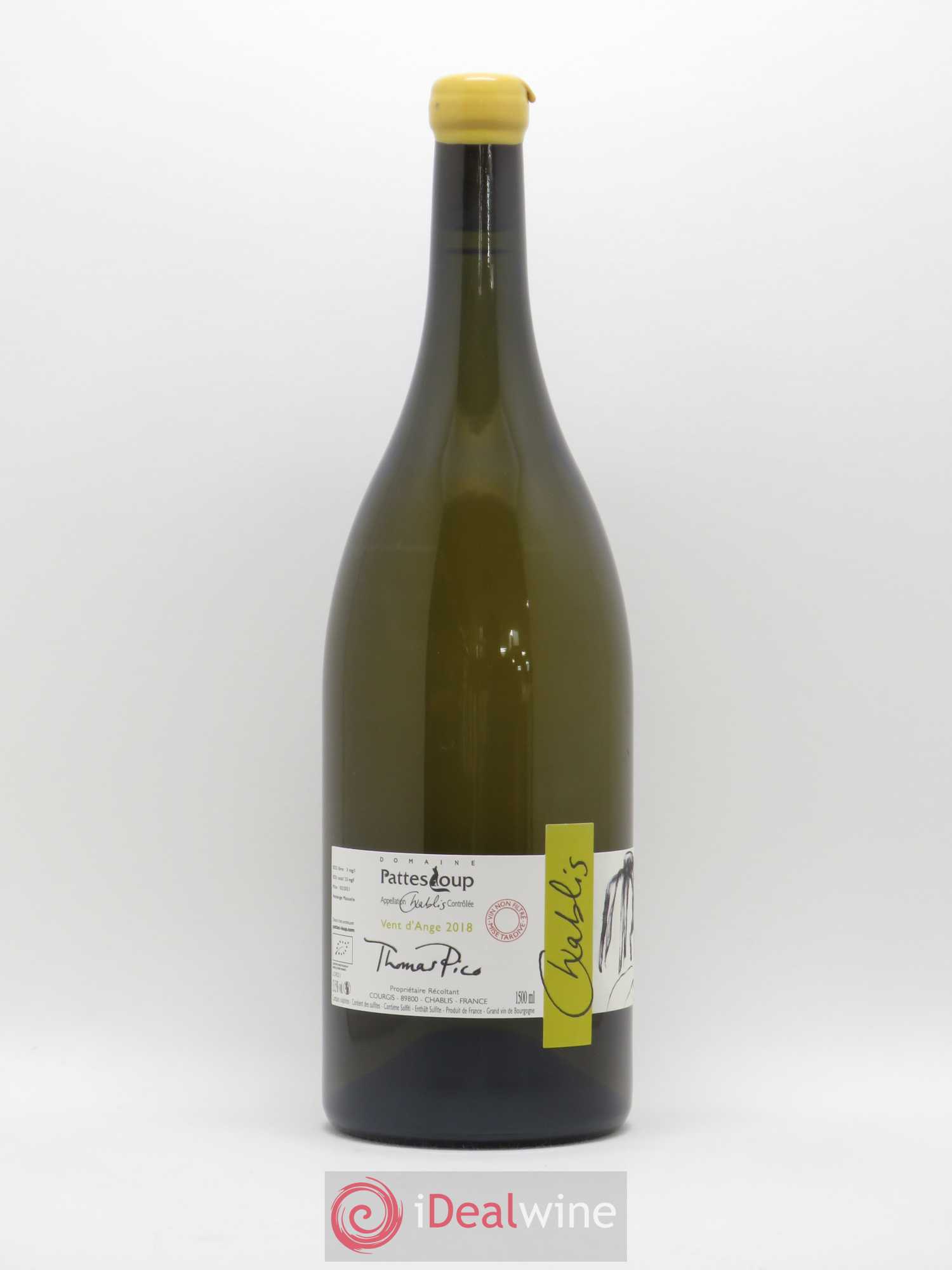 Chablis Vent d'Ange Pattes Loup (Domaine) Mise tardive  2018 - Posten von 1 Magnum - 1